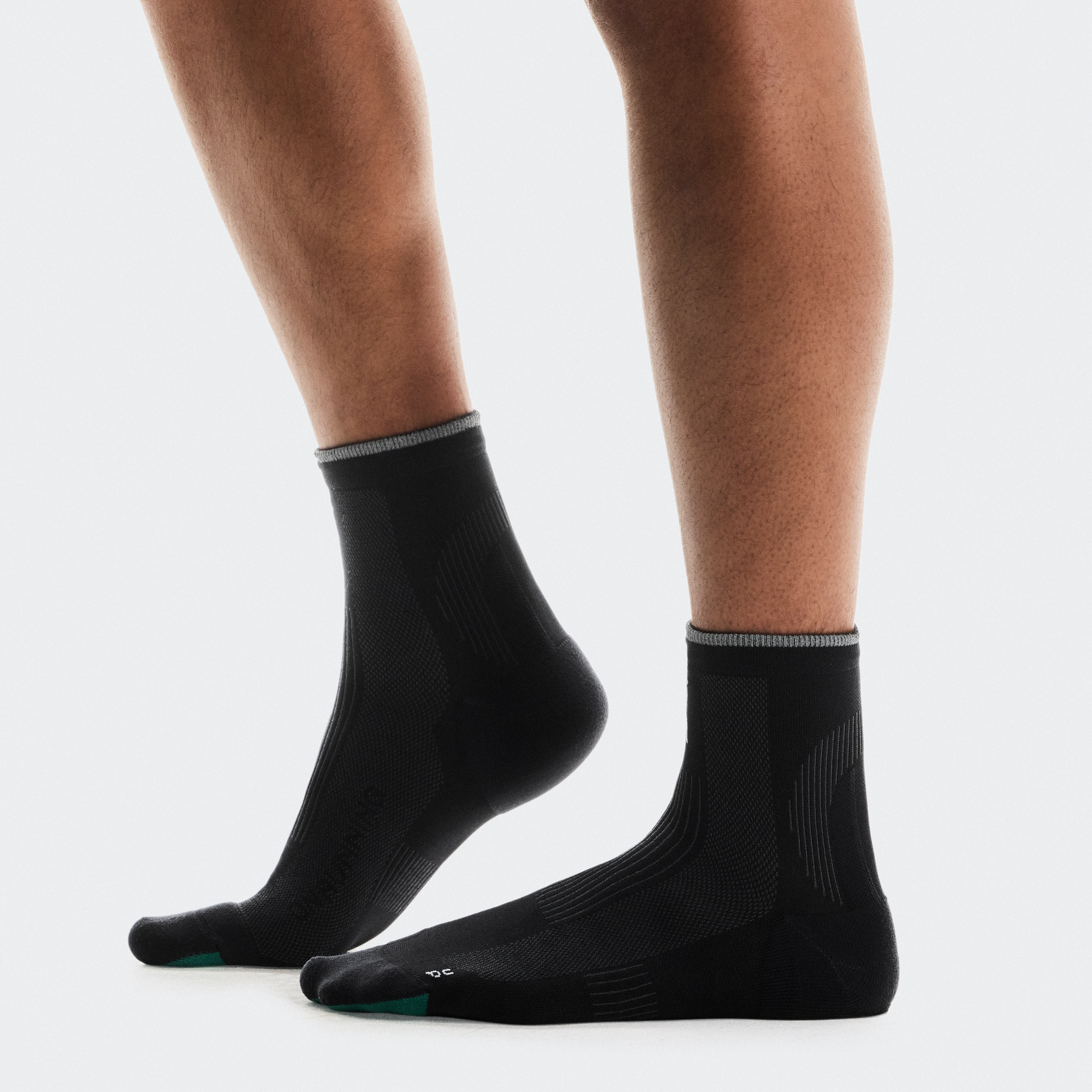 On Elite Run Sock Mid Black Unisex Unisex – Racing, moisture-wicking, breathable Socks