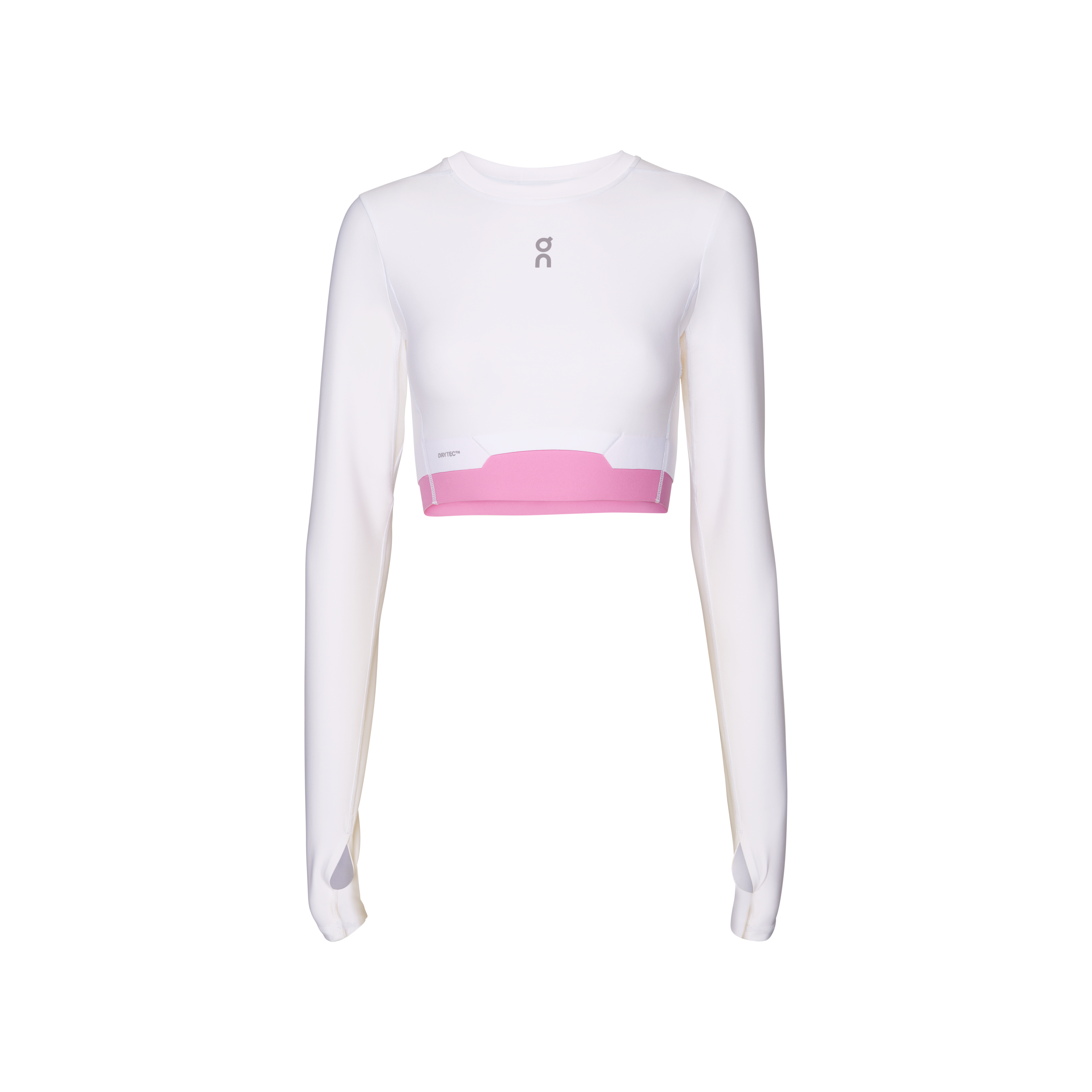 Train Long Sleeve Crop Long-Sleeve Shirt in White
