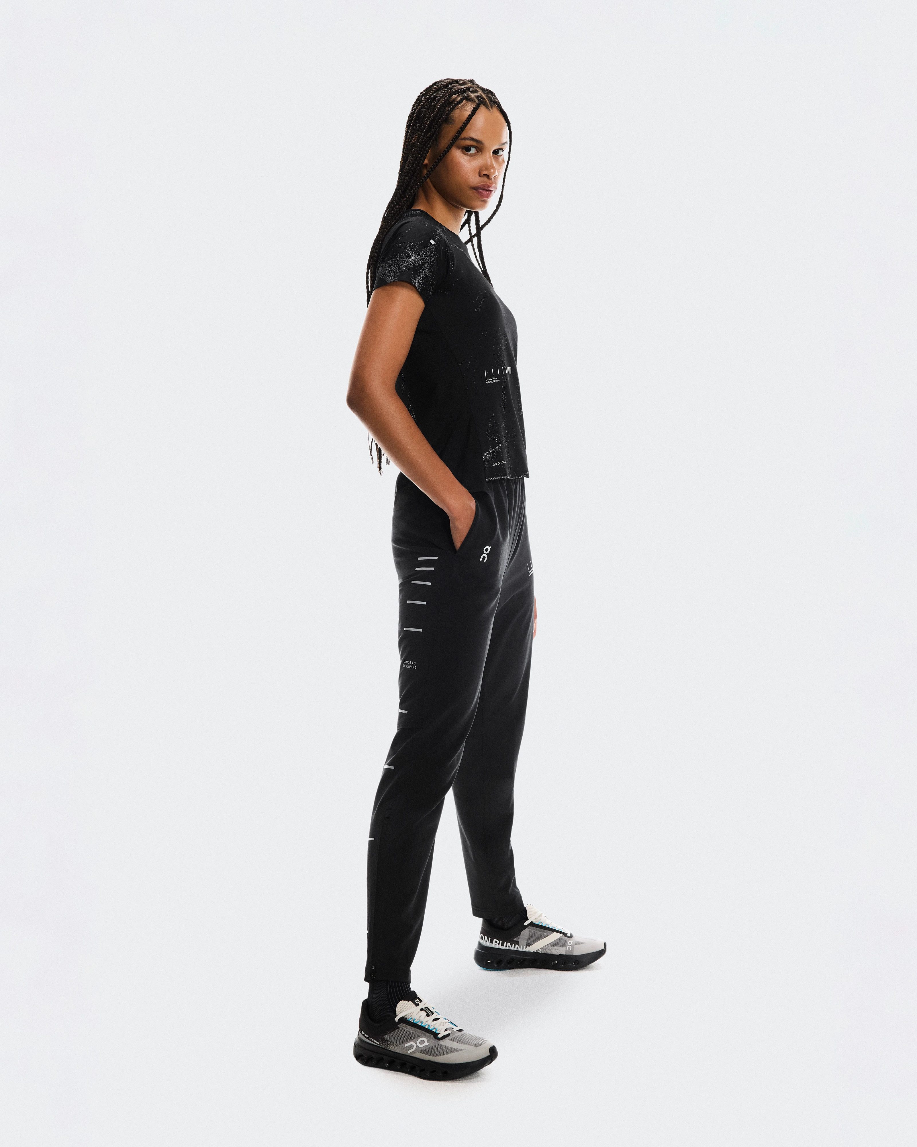 On Weather Pants Lumos Black Women Pants