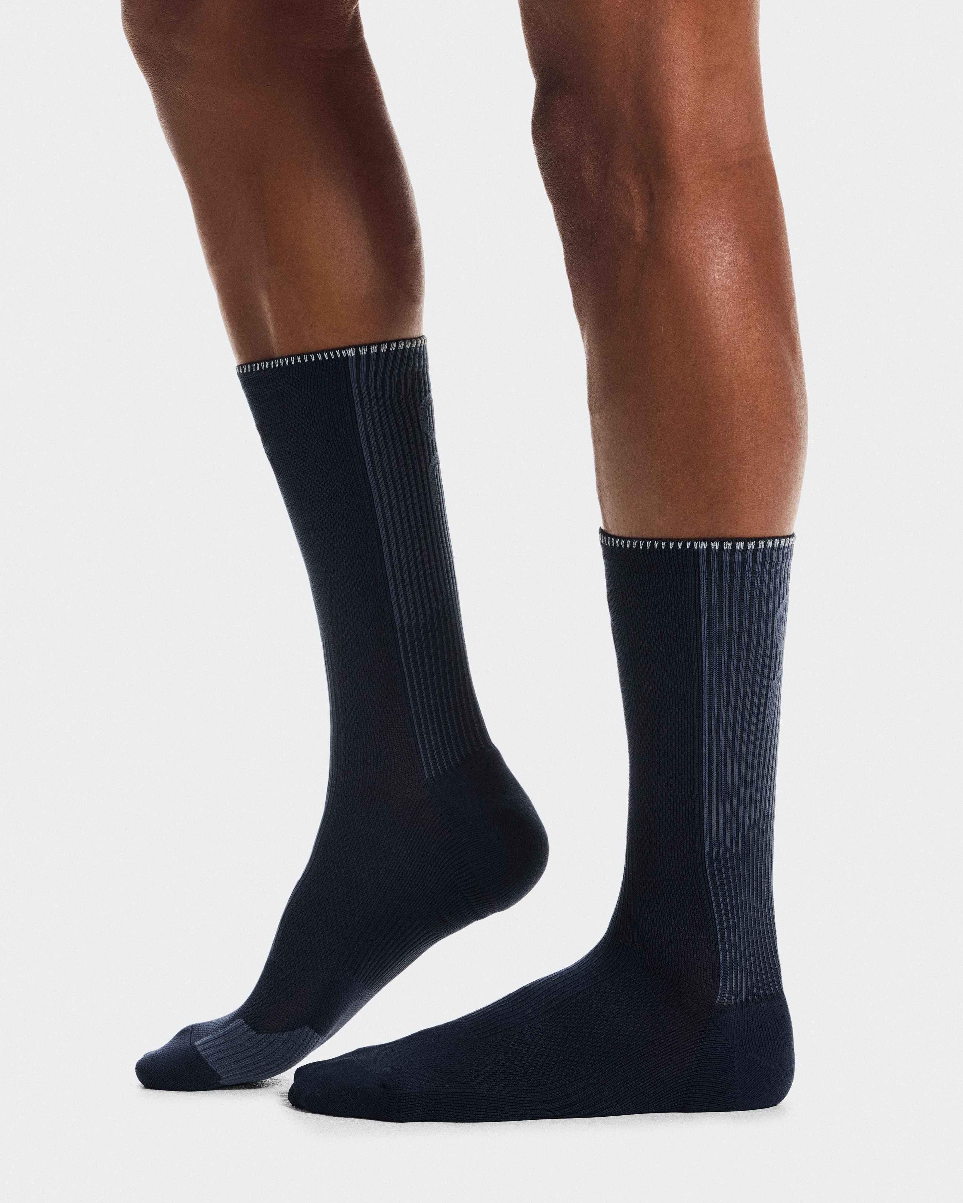 On Performance Run Sock High Navy & Navy Unisex Socks