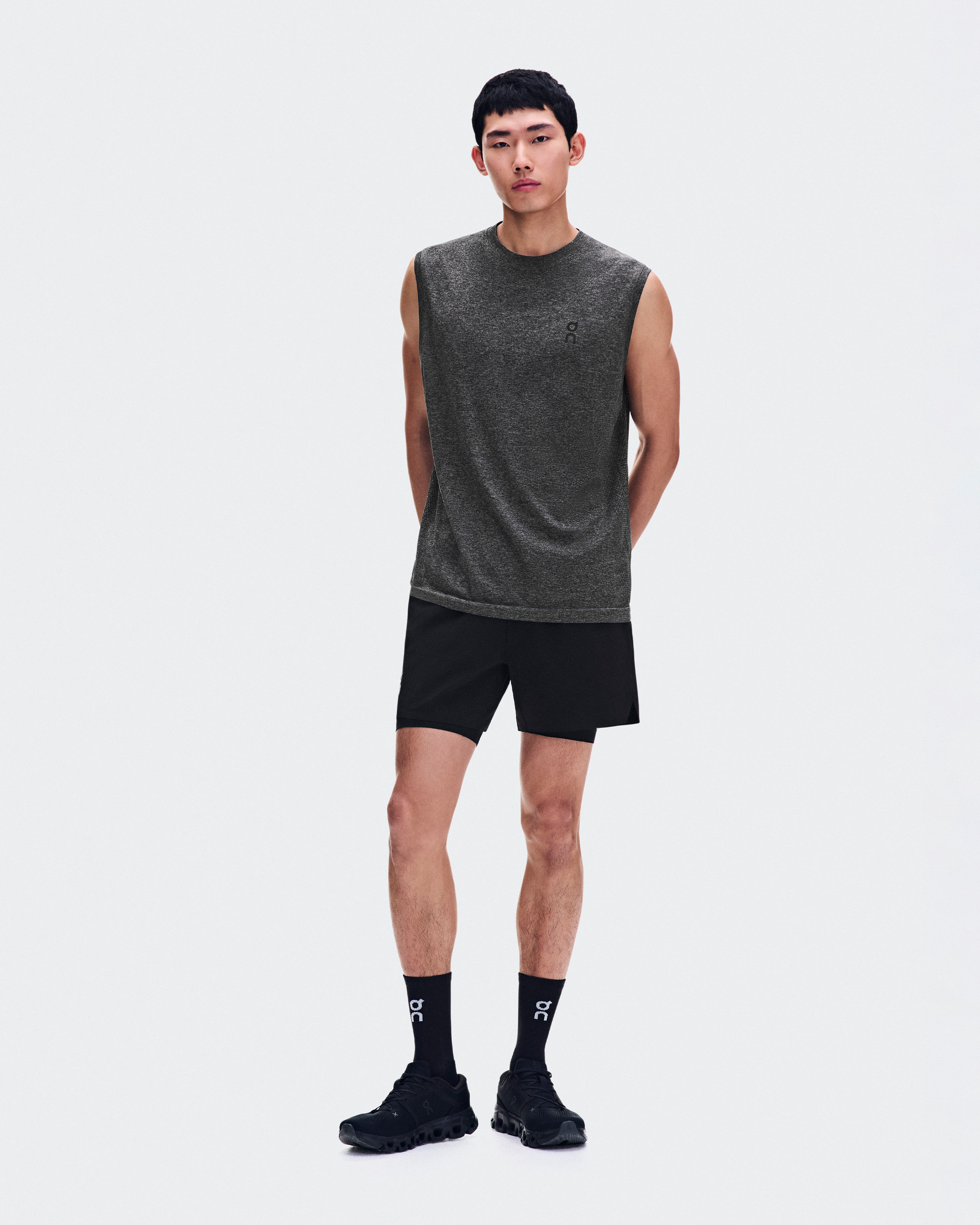 Train Flex TankMen / Ember Heather / S