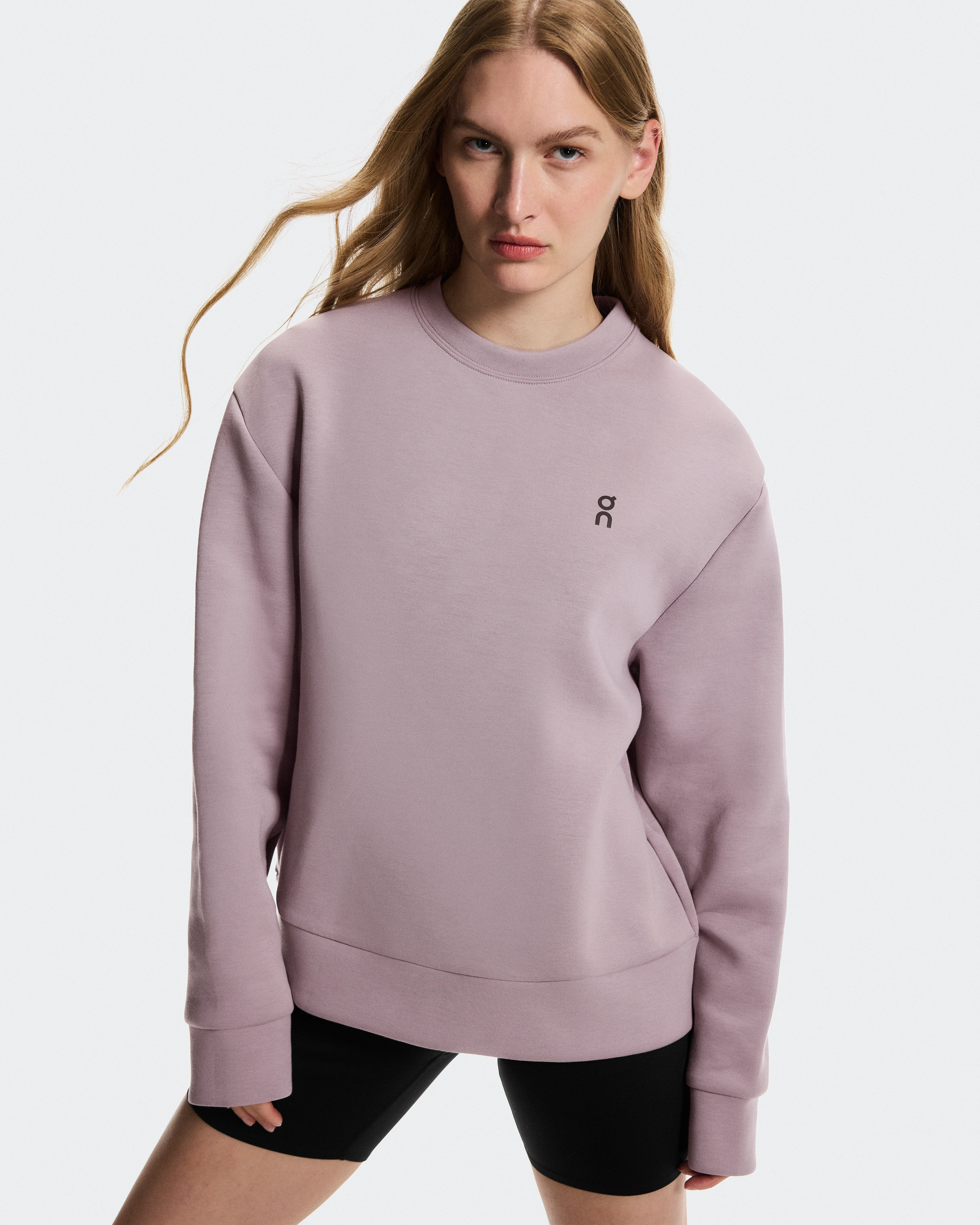 On Focus Tech Crew Heron Women Hoodies and sweatshirts