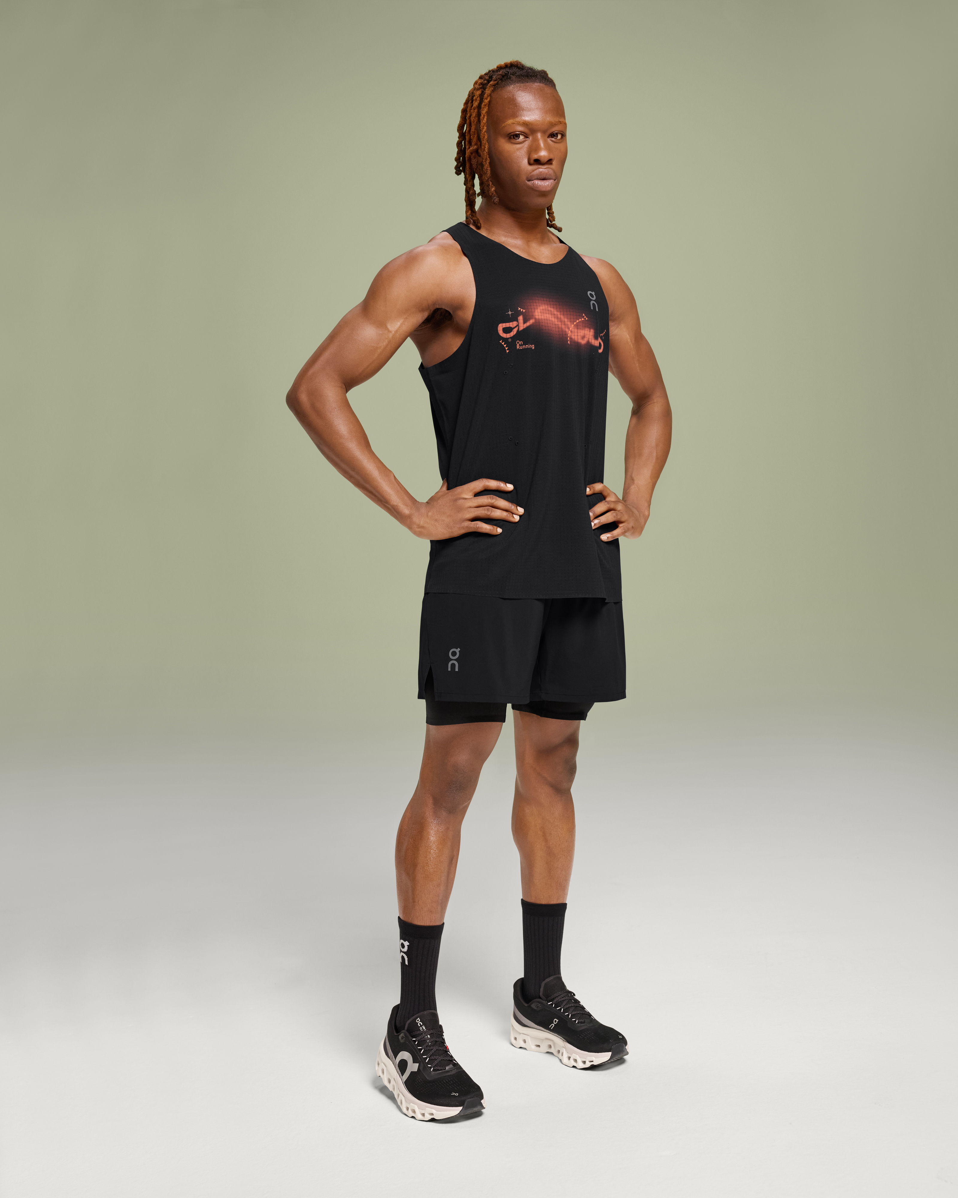 On Pace Tank Black Men Tops and t-shirts