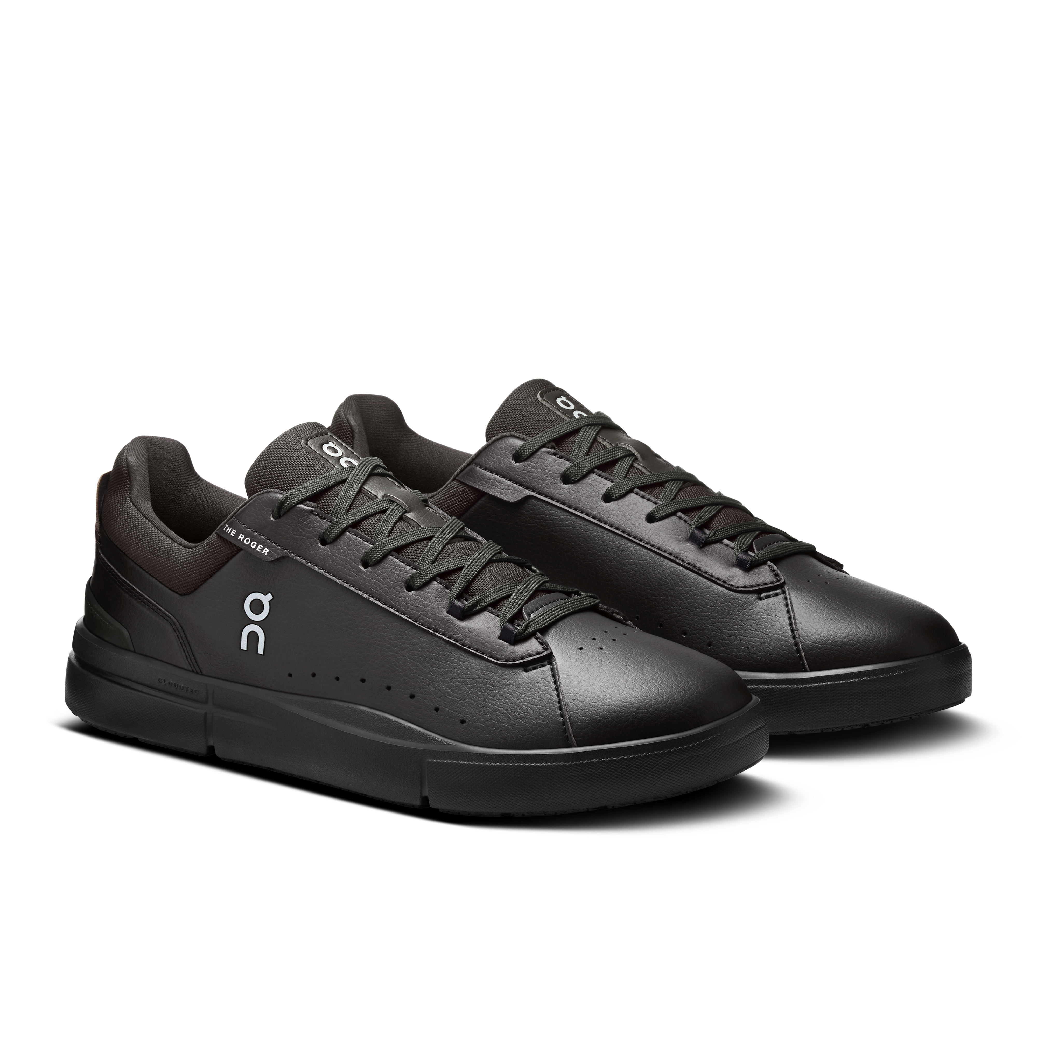 On THE ROGER Advantage Black & Black Men Tennis Shoes
