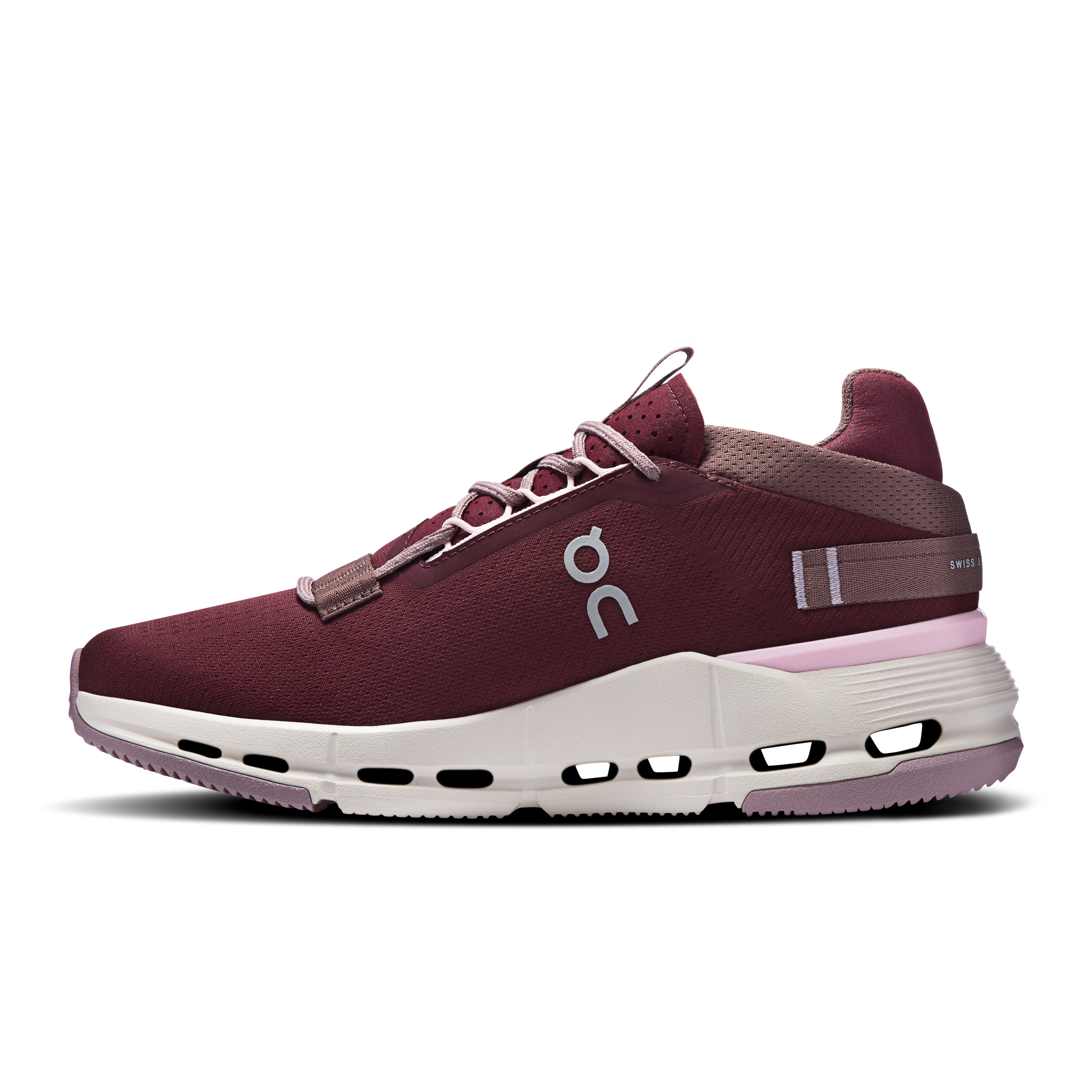 On Cloudnova 2 Maroon & Peony Damen Aktiver Lebensstil Schuhe