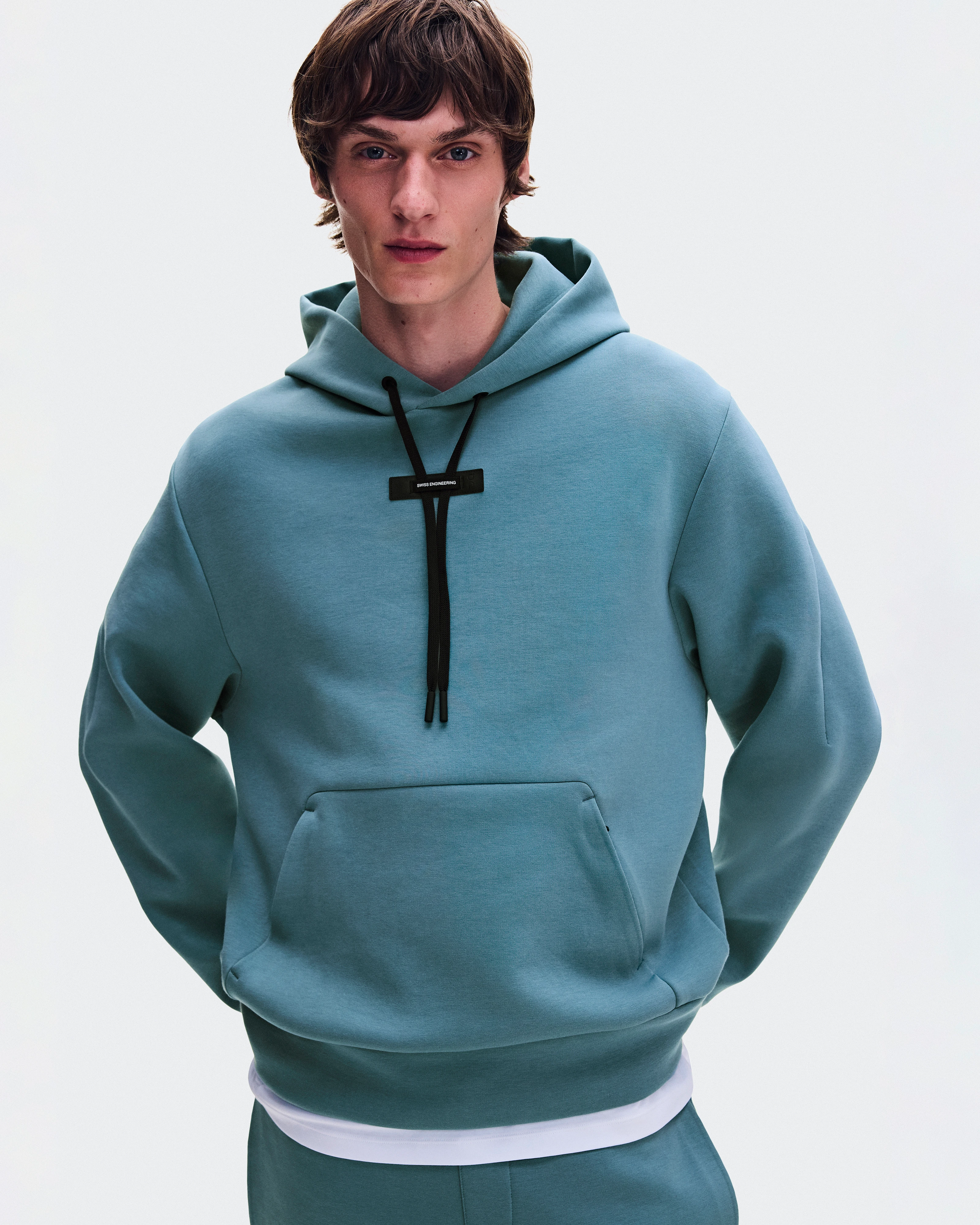 On Focus Tech Hoodie Agave Uomo Felpe