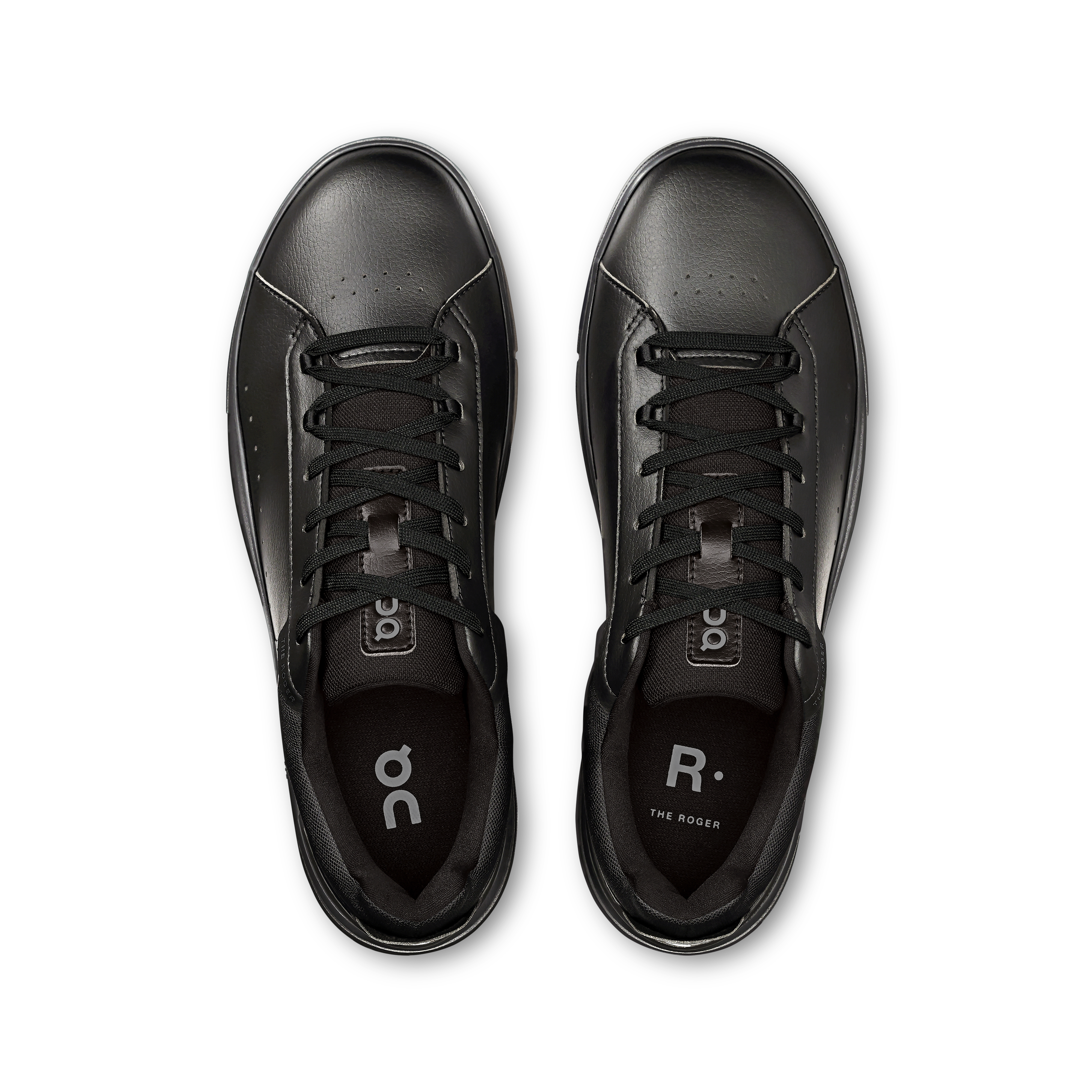 On THE ROGER Advantage Black & Black Hombre Tenis Calzado