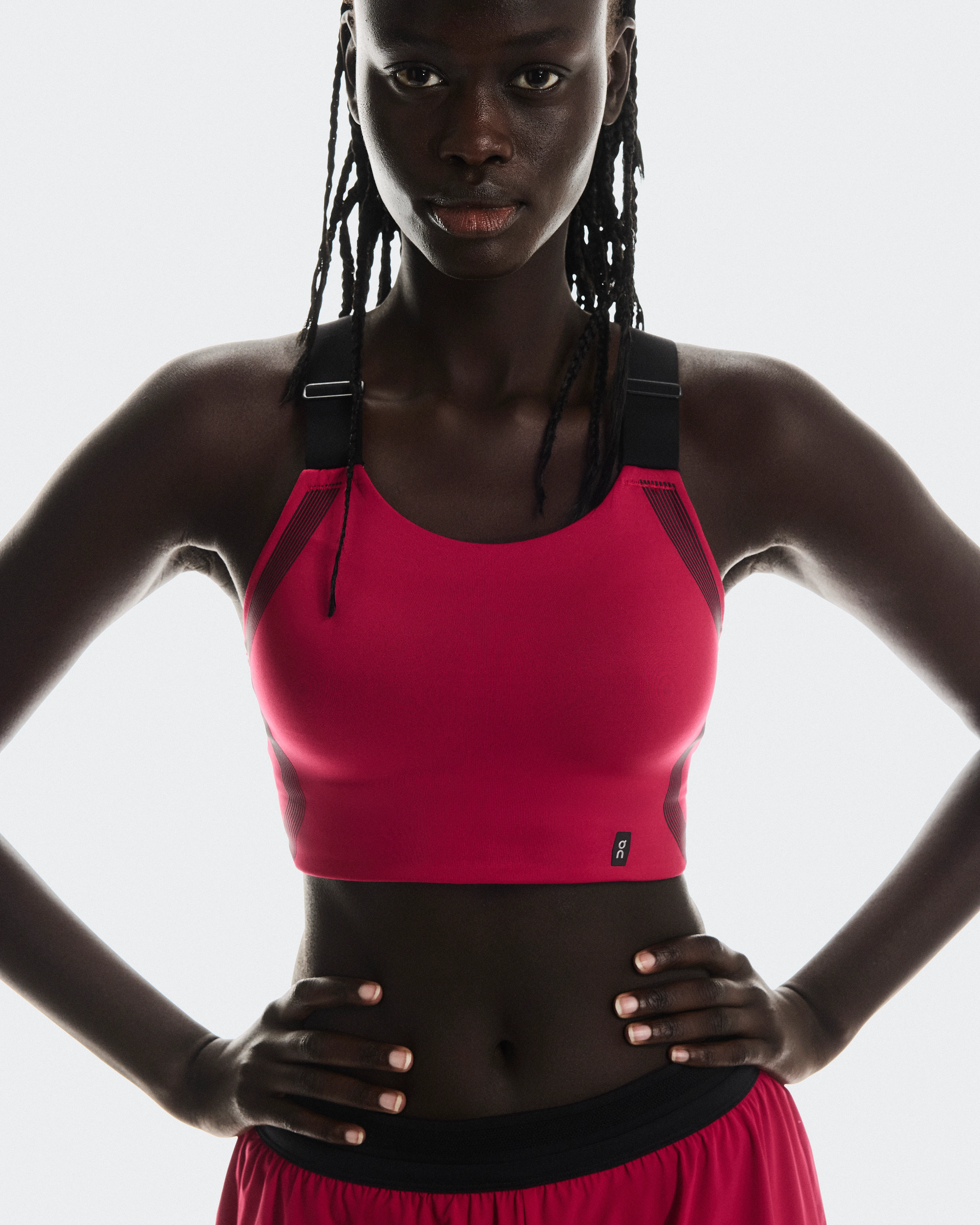 On Performance Flex Bra Grenadine & Black Women Bras