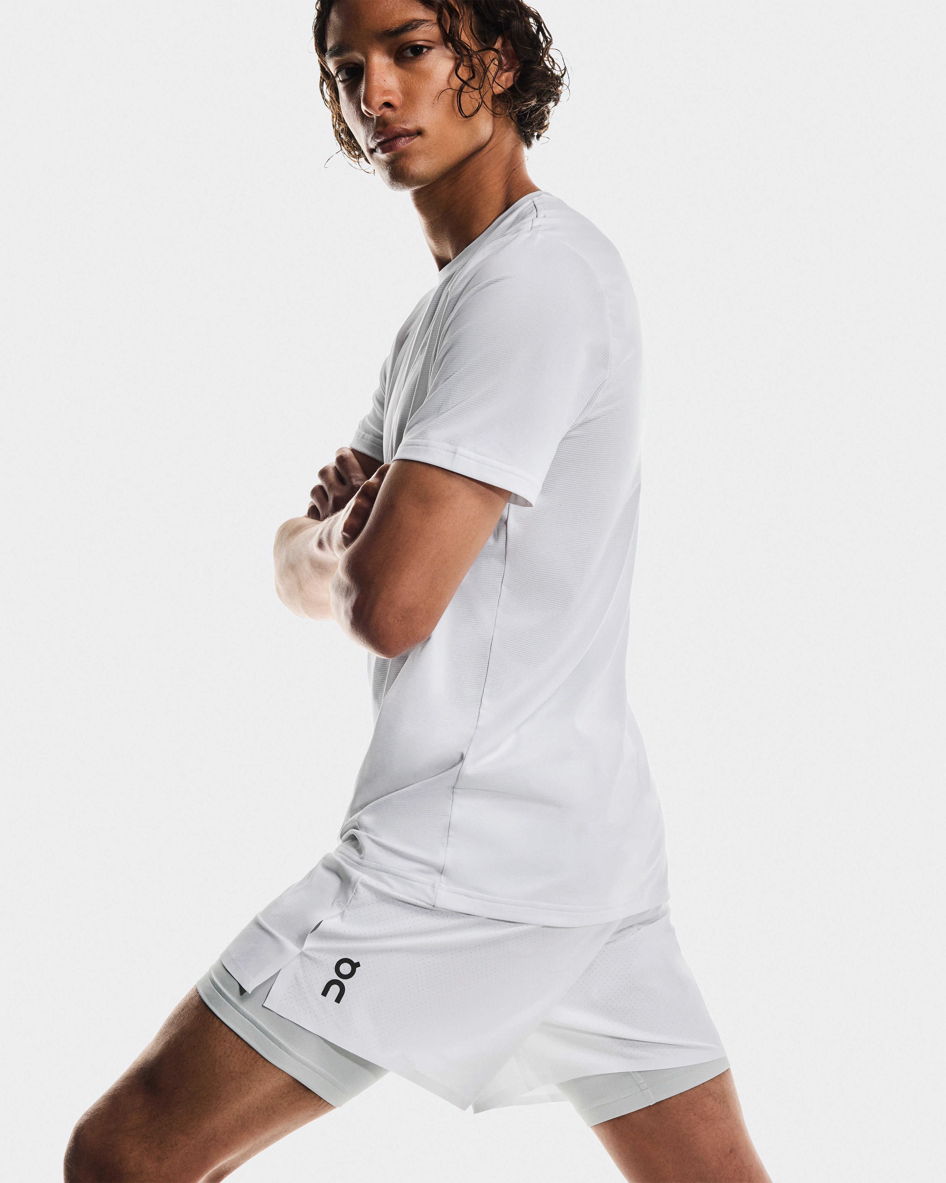 On 5" Performance 2/1 Shorts White & Glacier Men Shorts