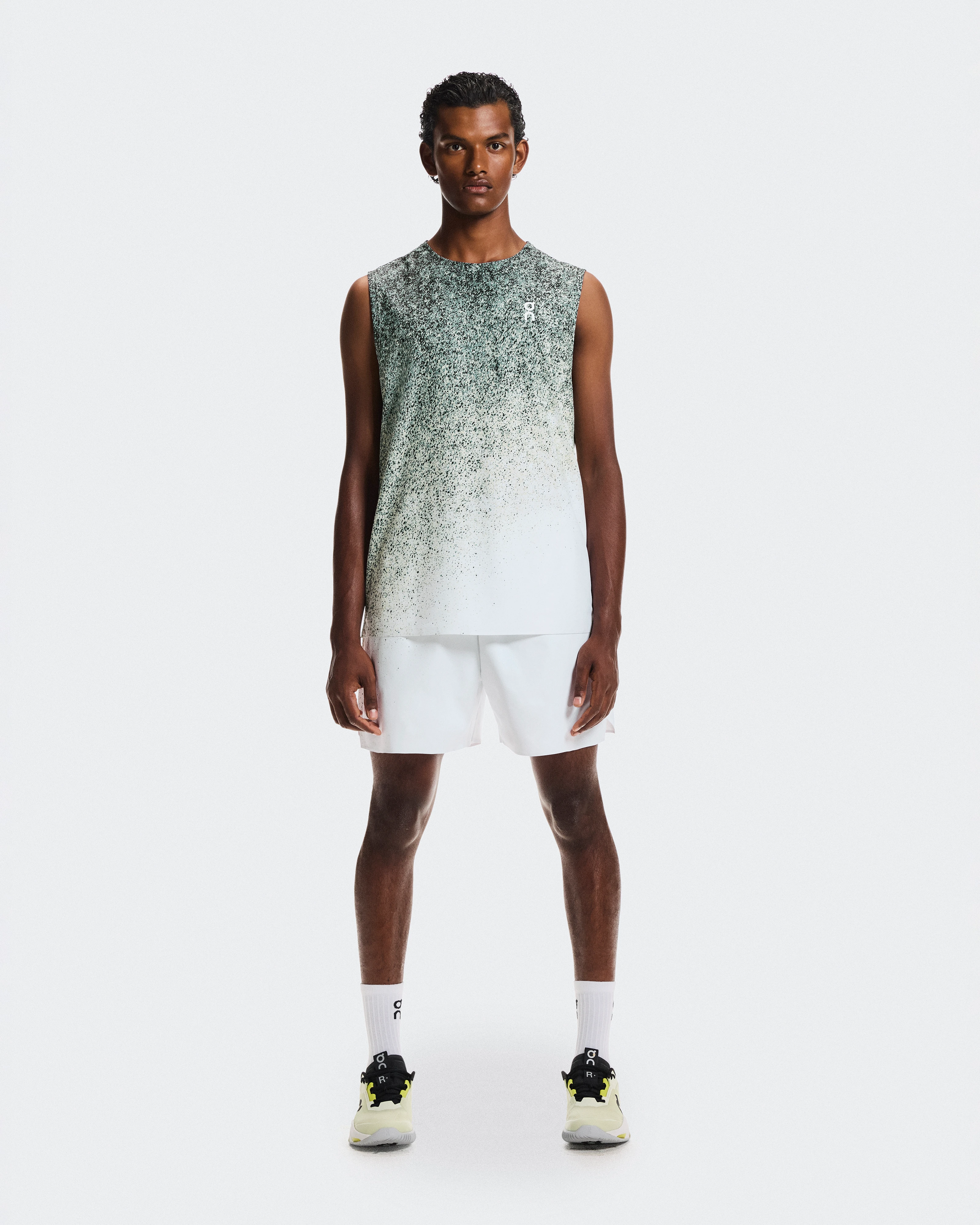 On 5" Court Shorts Fade Mineral & White Men Shorts