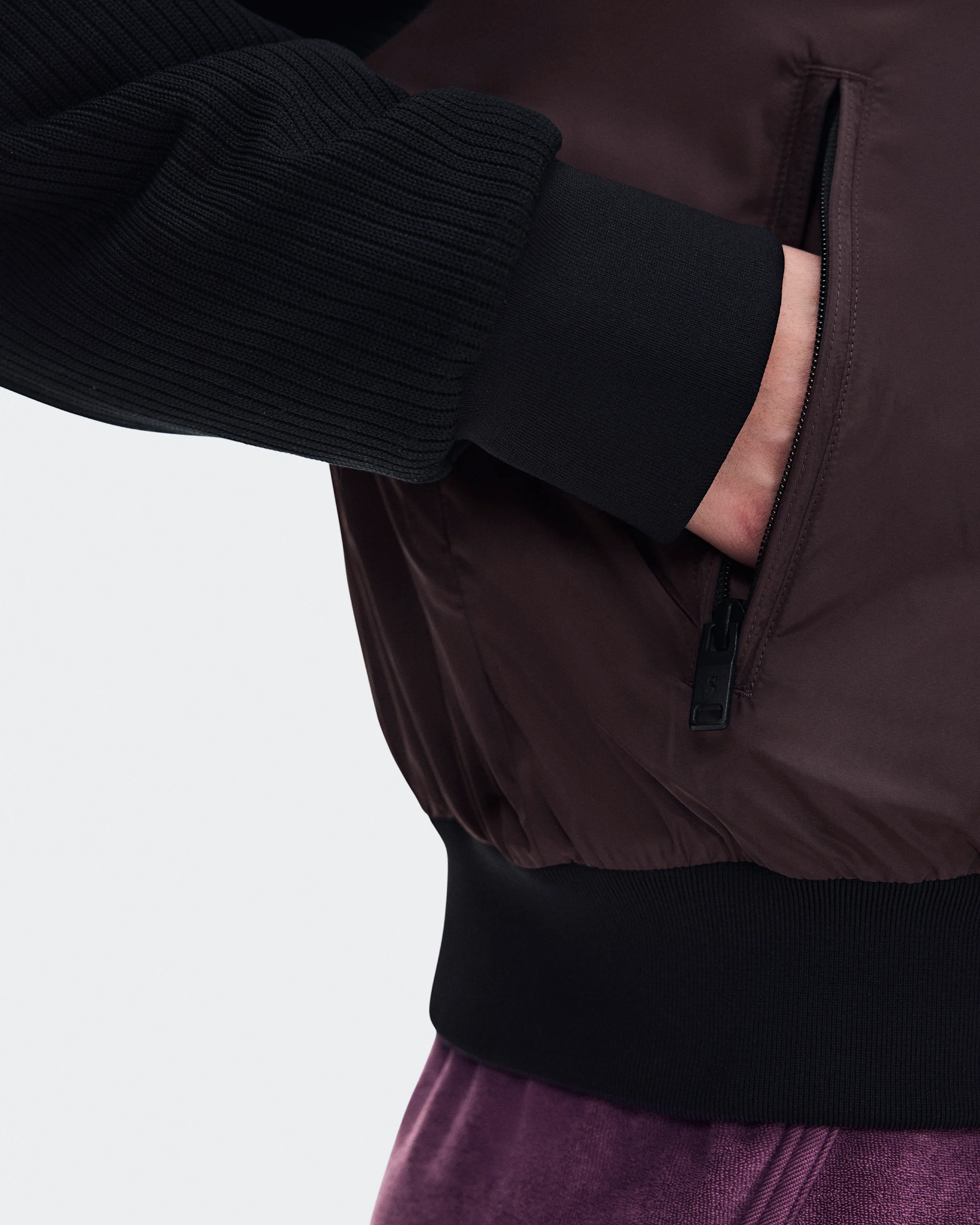 Women's Courtside Bomber Mulberry | Black - thumbnail 7