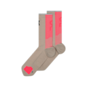 Performance Run Sock High in Desert/Pink
