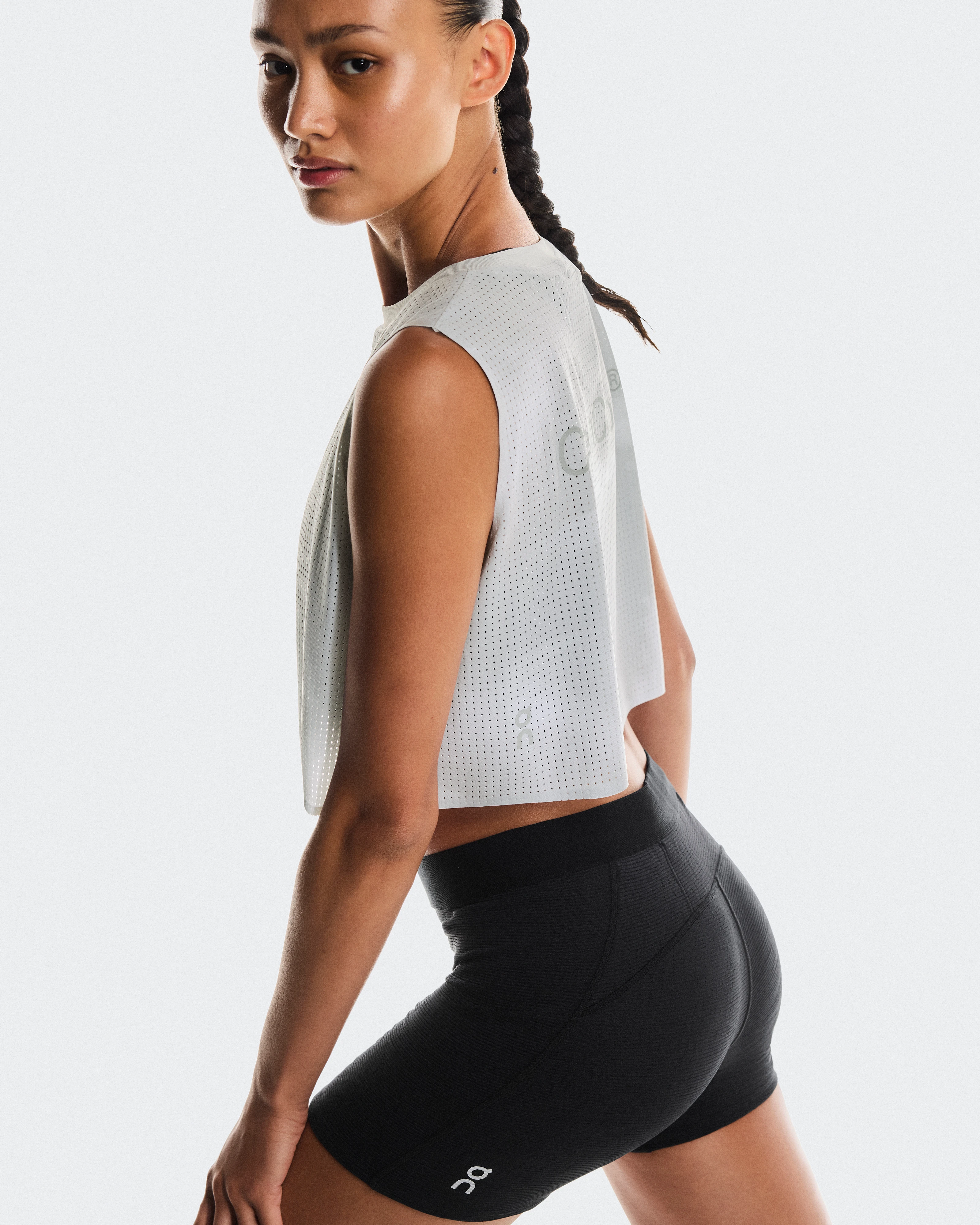 On Pace Tank Glacier & White Women Tops and t-shirts