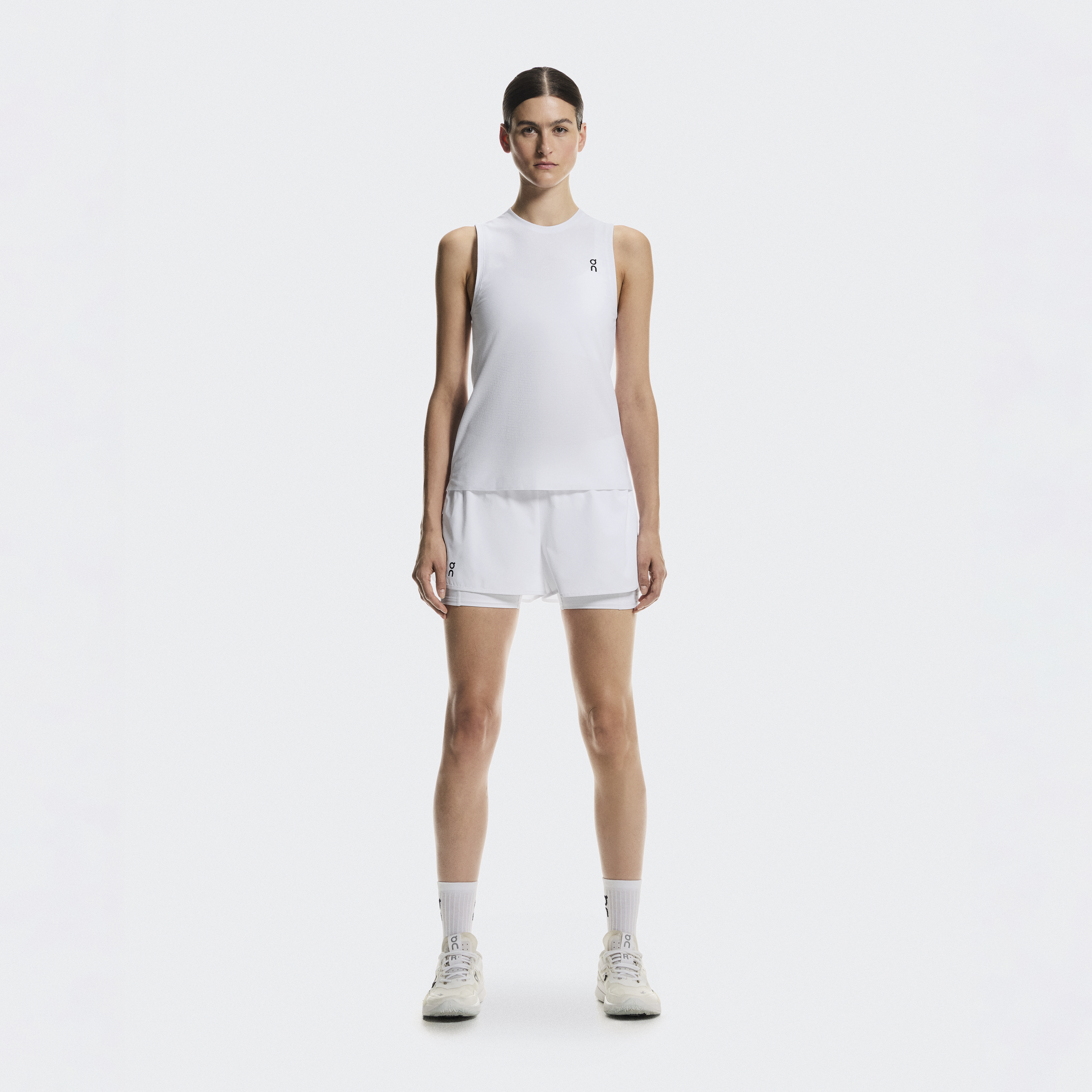 3" Court Shorts 2-in-1 in White