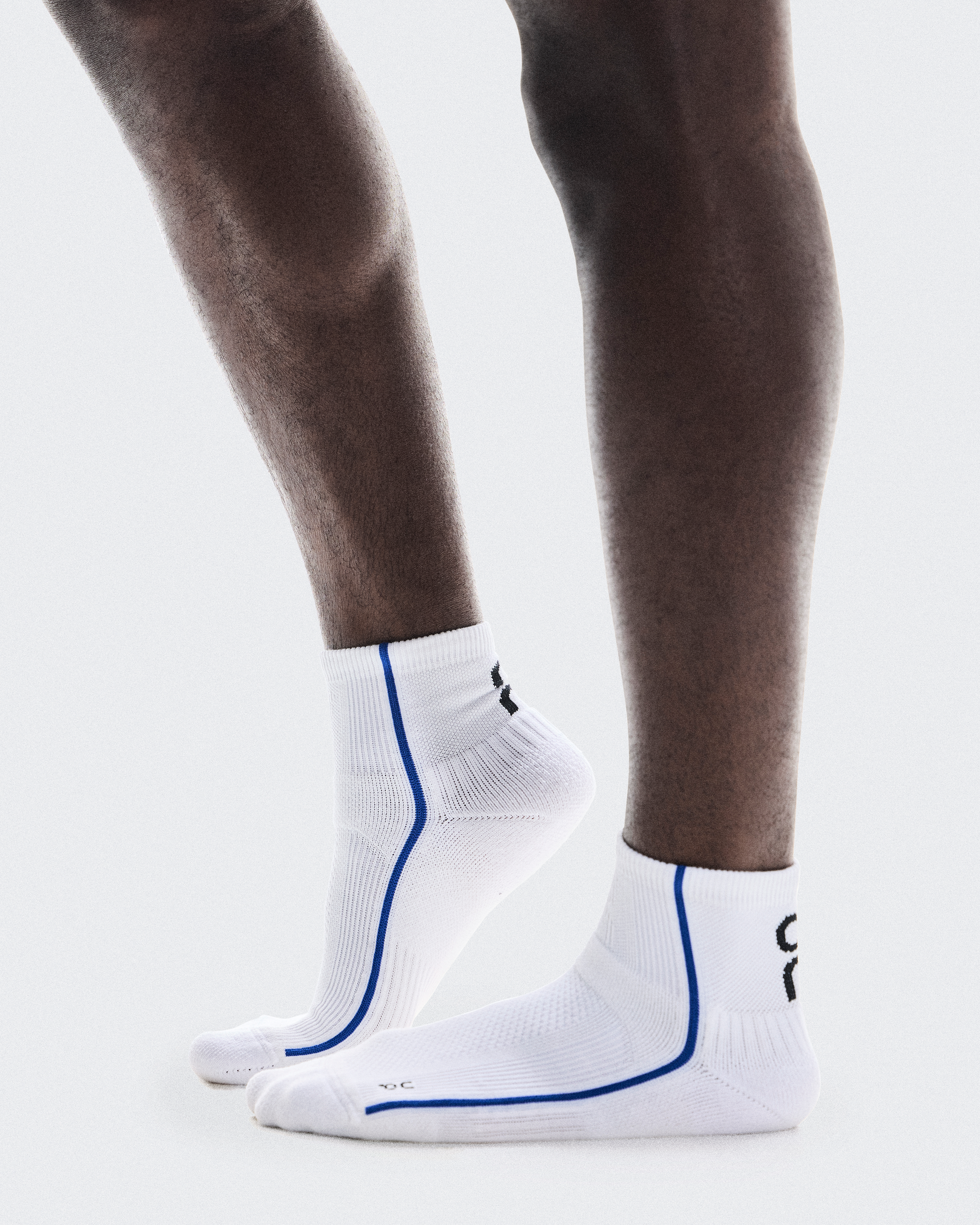 Court Sock MidUnisex / White | Indigo / 35-37.5