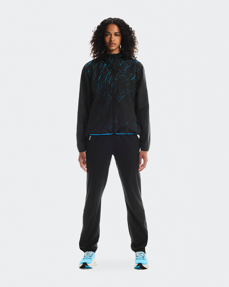 On Women's Pace Run Jacket in Malibu/Black, Size: Small, Polyester