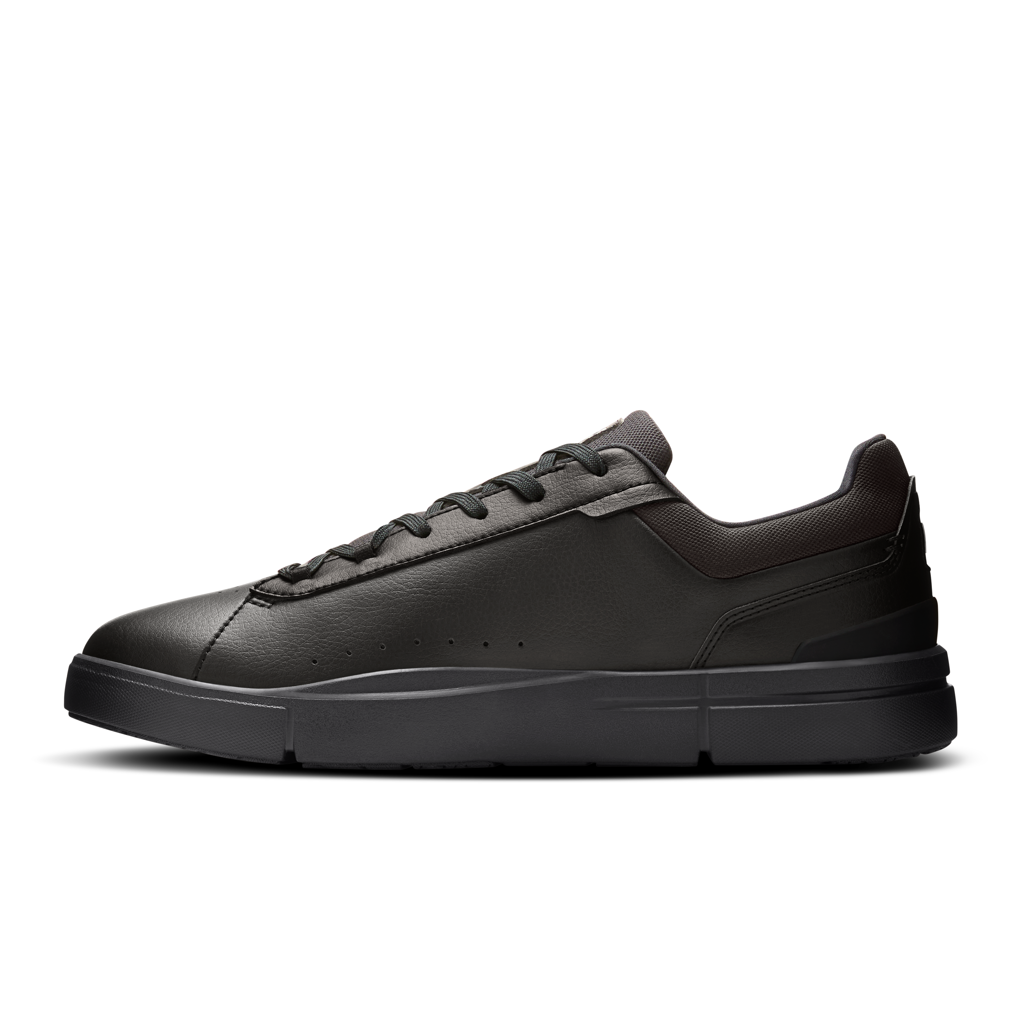 On THE ROGER Advantage Black & Black Men Tennis Shoes
