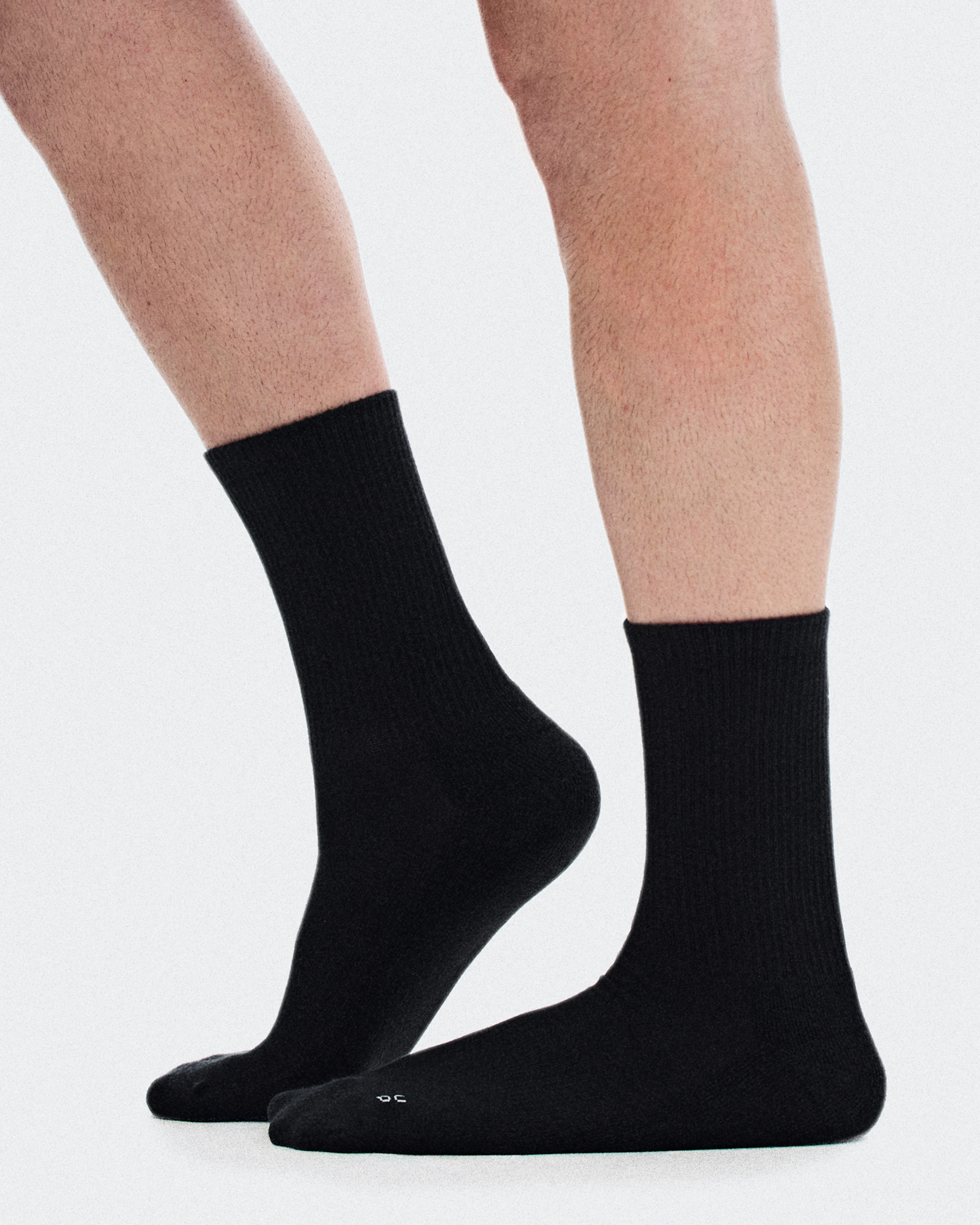 On Club Sock High 2P Black Unisex Socks