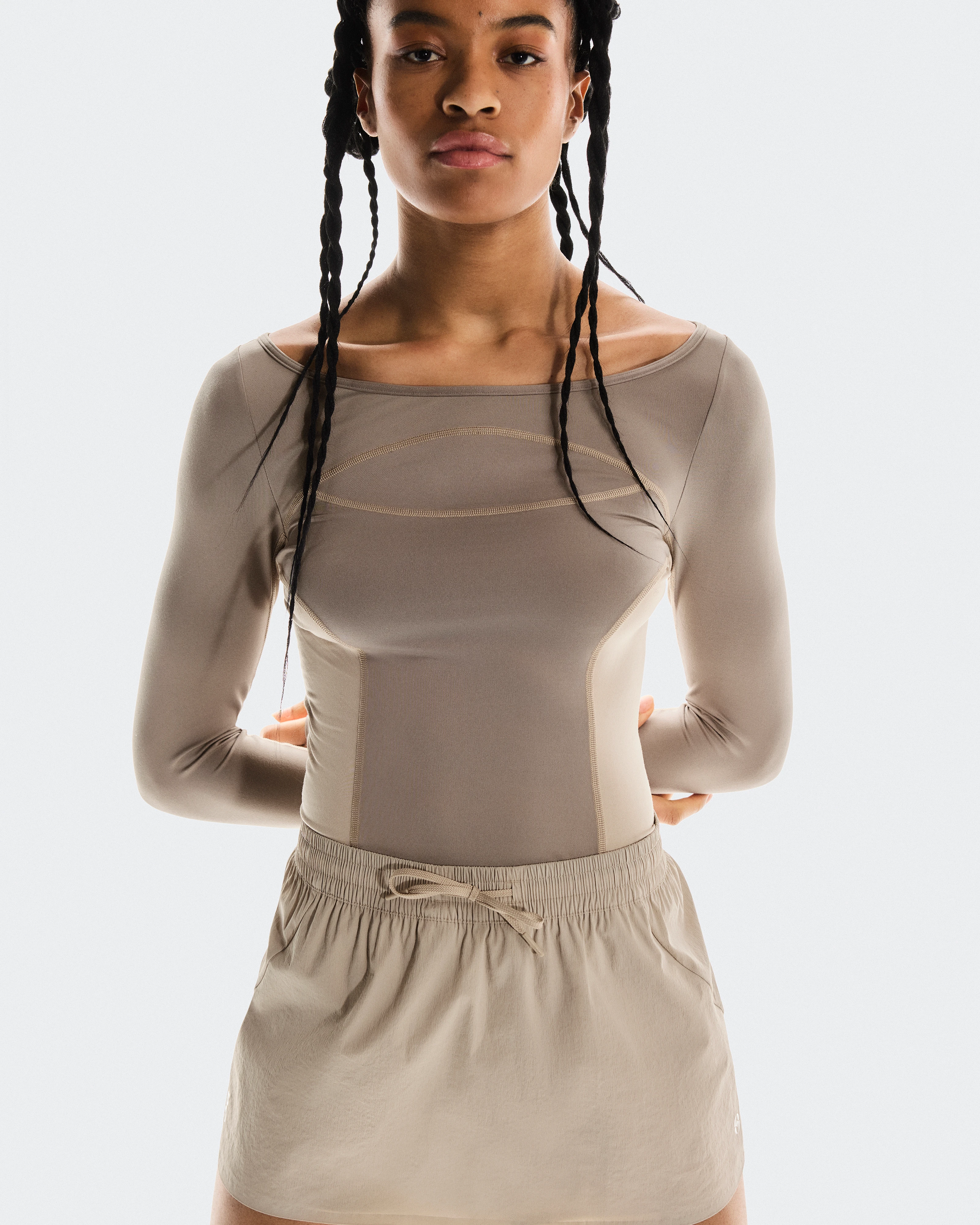 On TRACK SKORT FKA Desert Damen