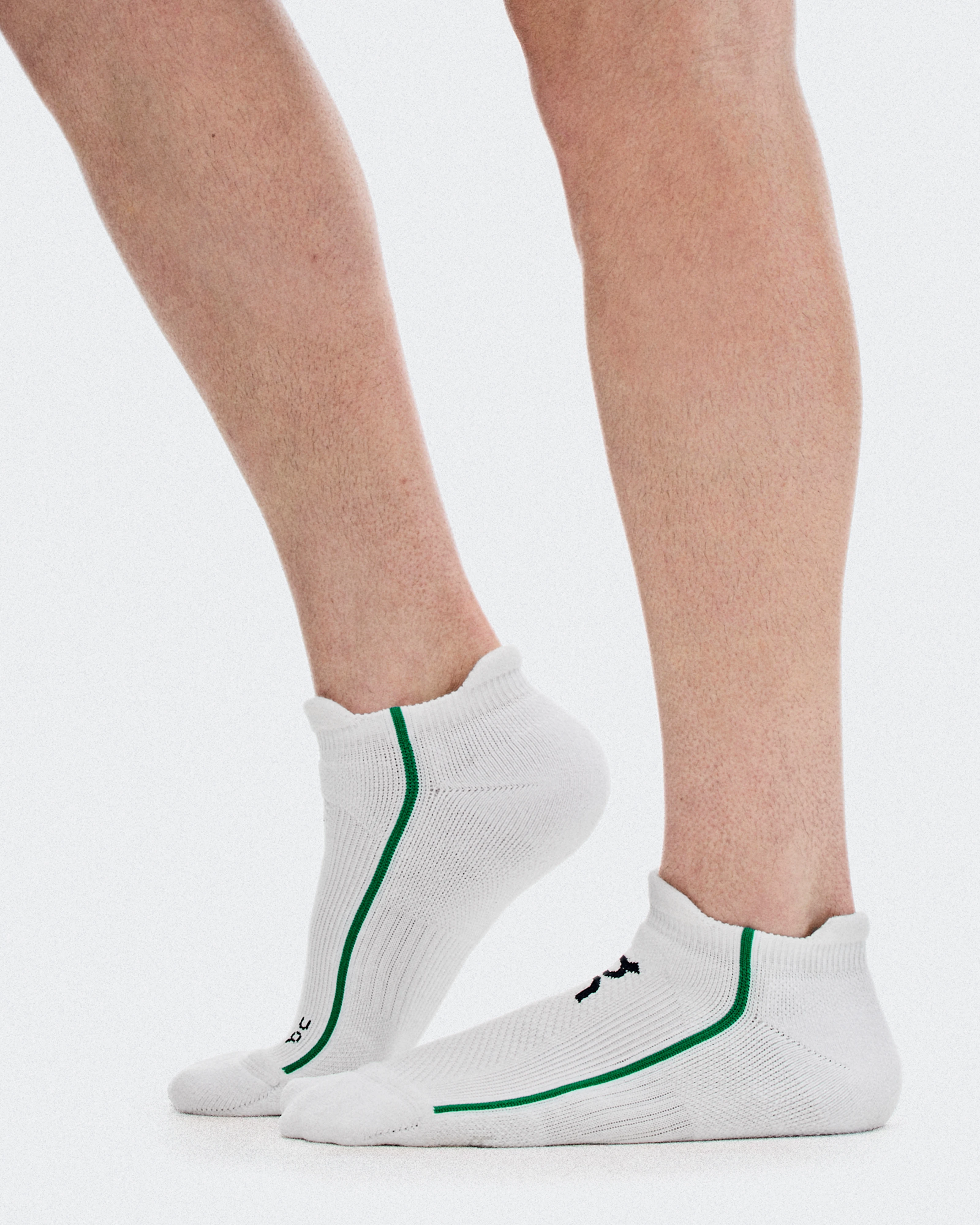 On Court Sock Low White & Neem Unisexe Chaussettes