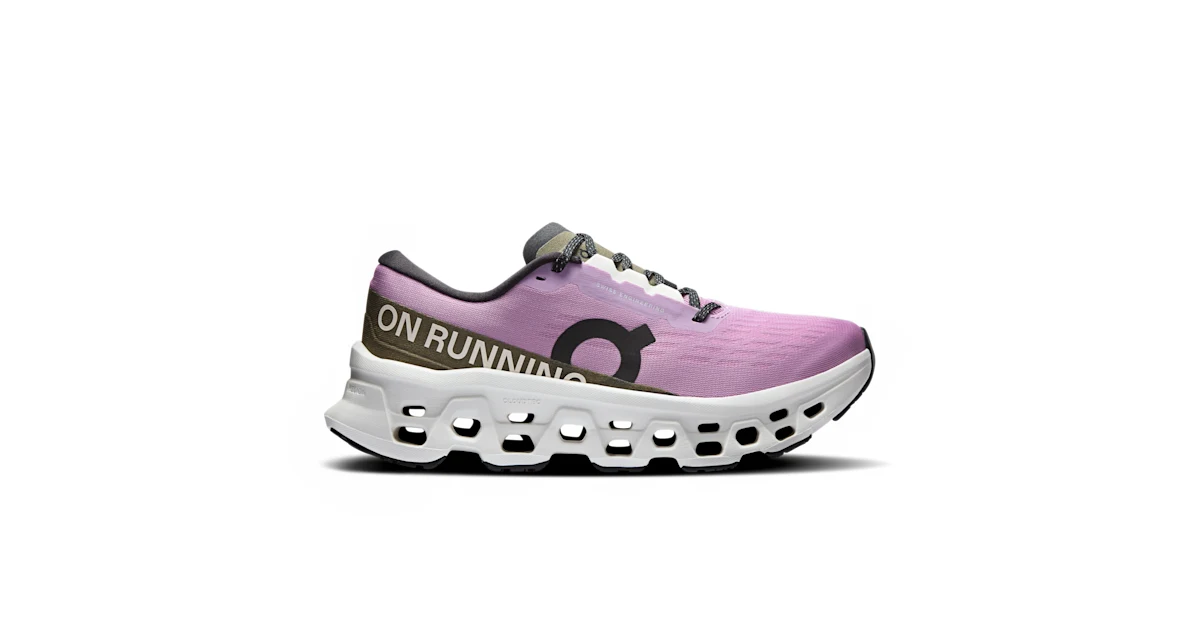 Tenis Cloudmonster 3 rosa y marfil para mujer · On