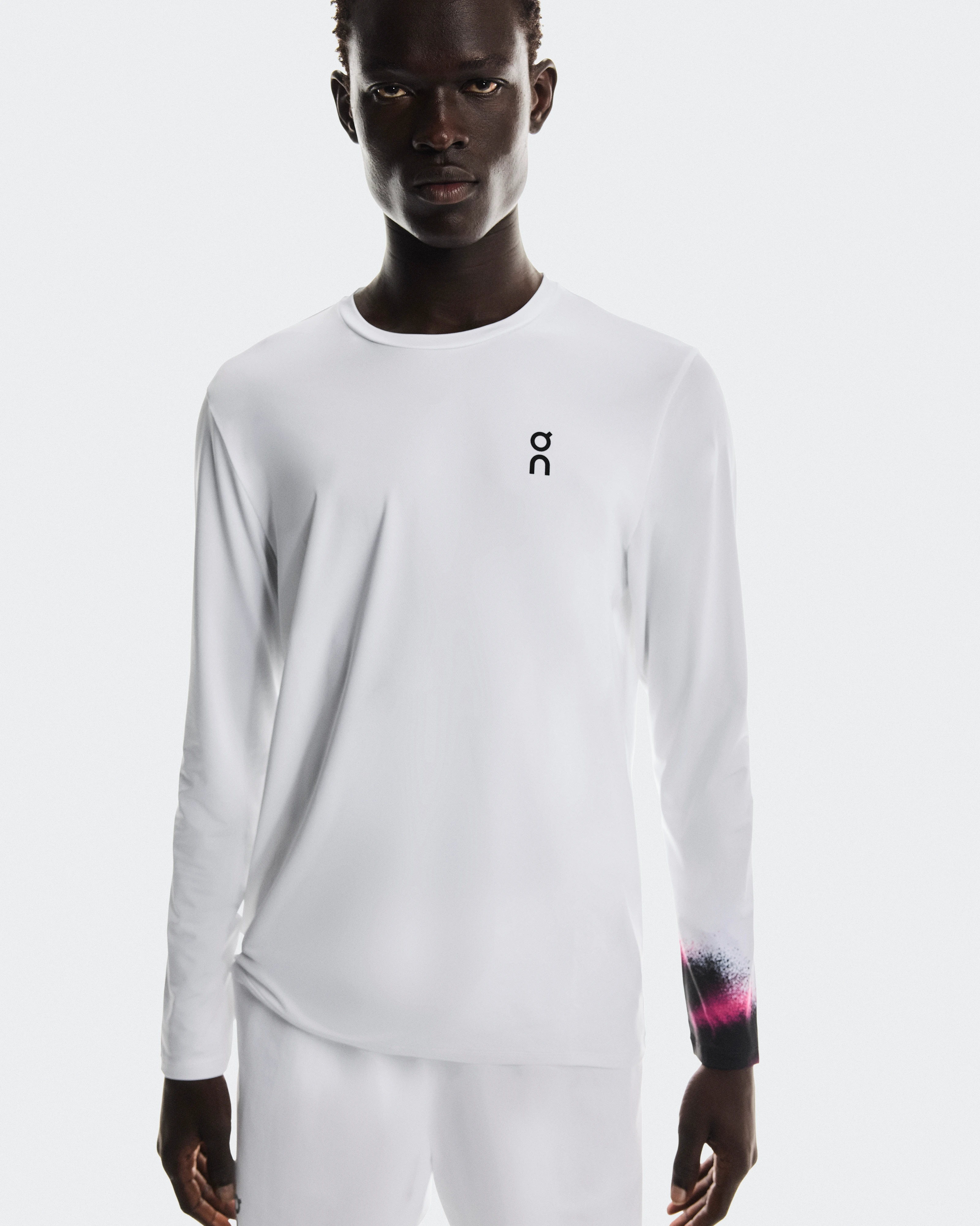 On Court Long-T White & Black Uomo Maglie e magliette