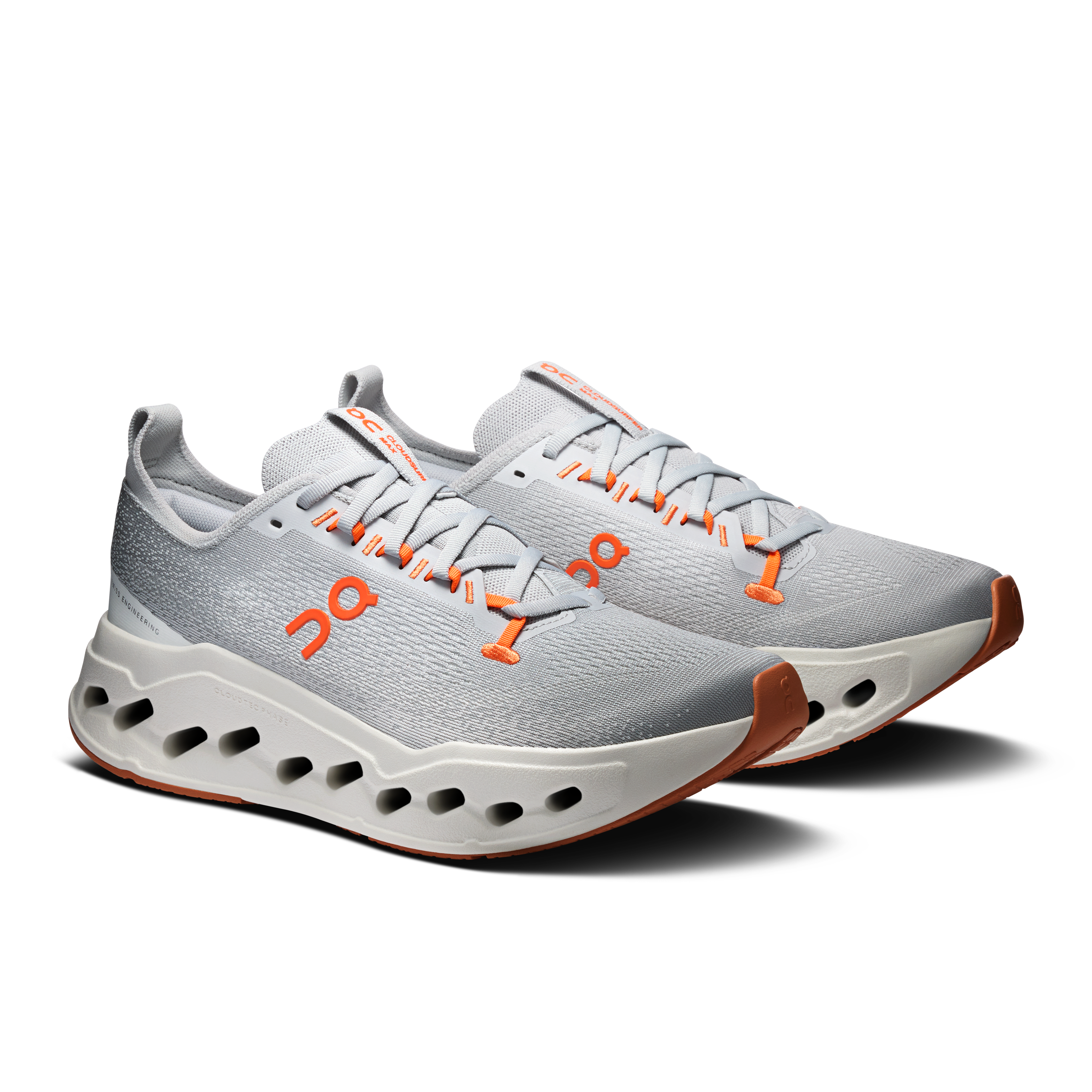 On Cloudsurfer Max Glacier & Flame Men Shoes