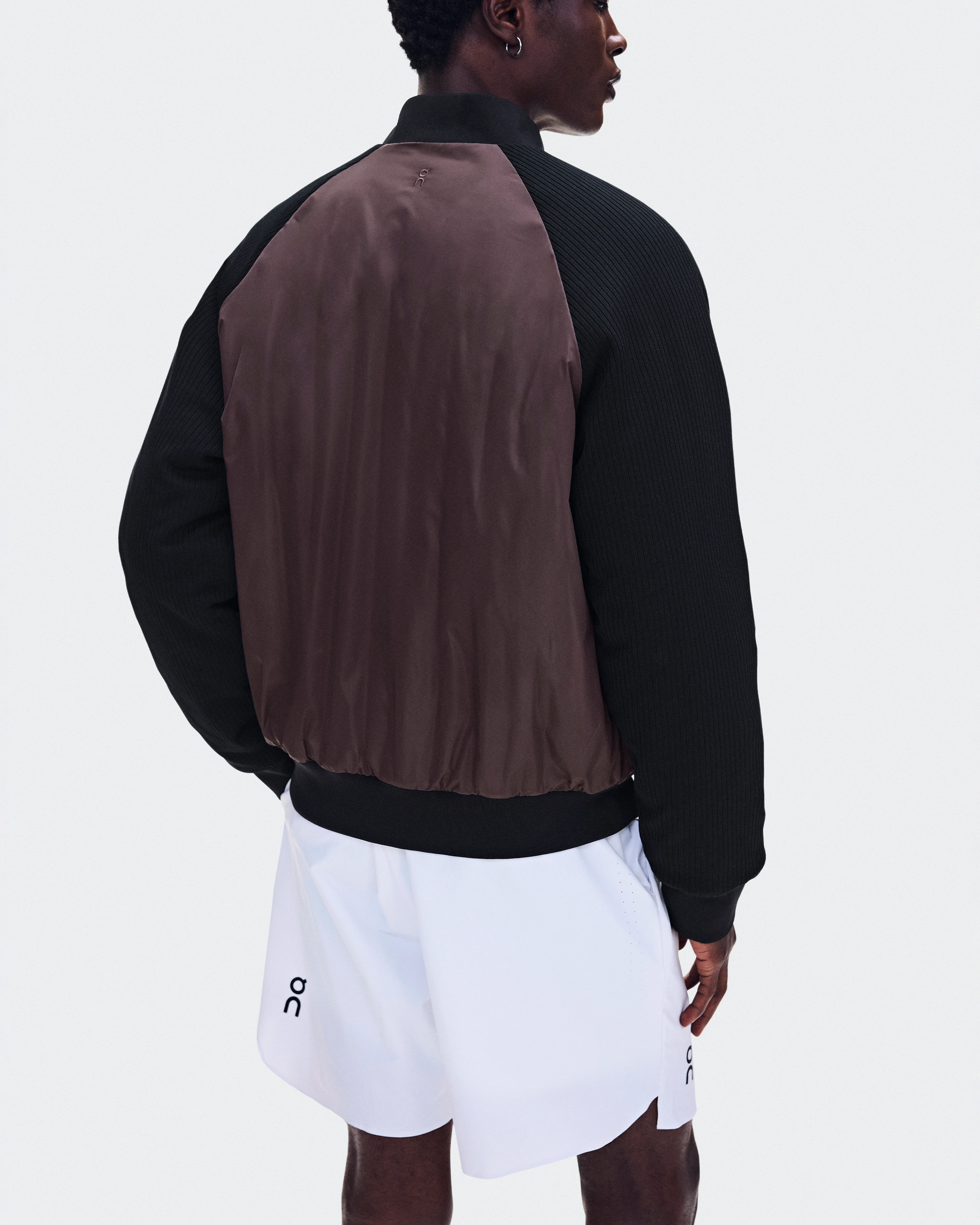 On Courtside Bomber Mulberry & Black Men Jackets