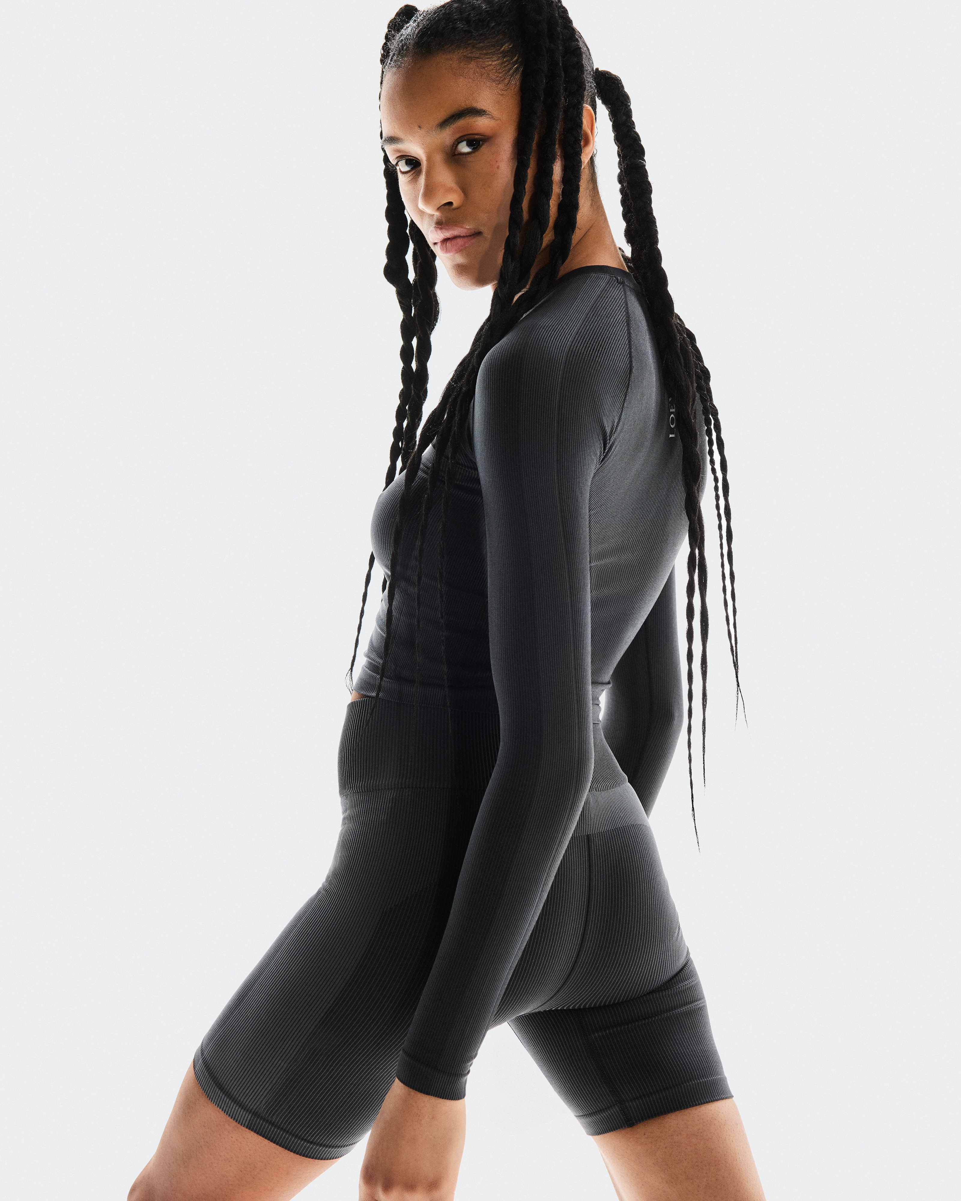 On Seamless Shorts LOEWE Black Women Shorts