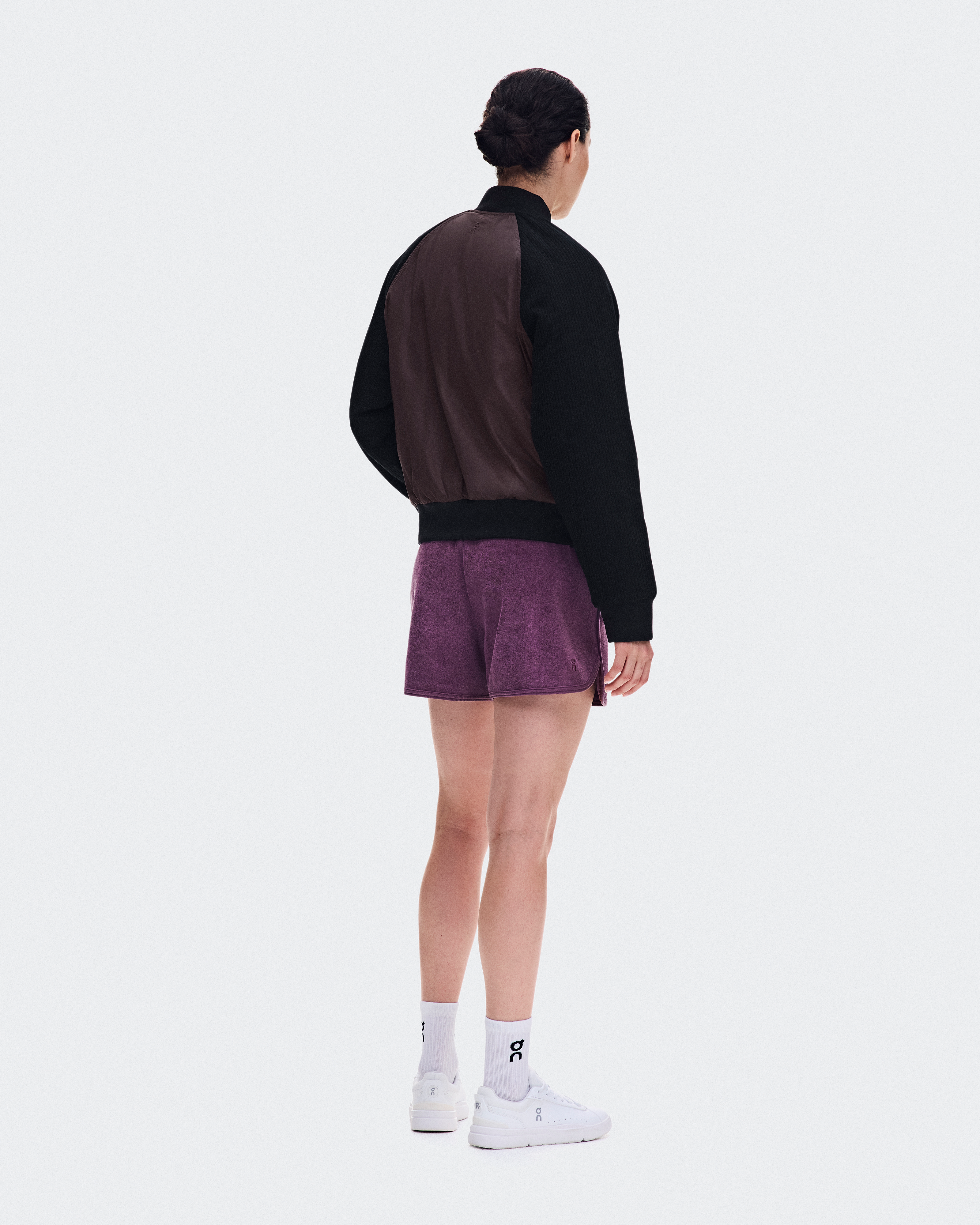 Courtside BomberWomen / Mulberry | Black / L