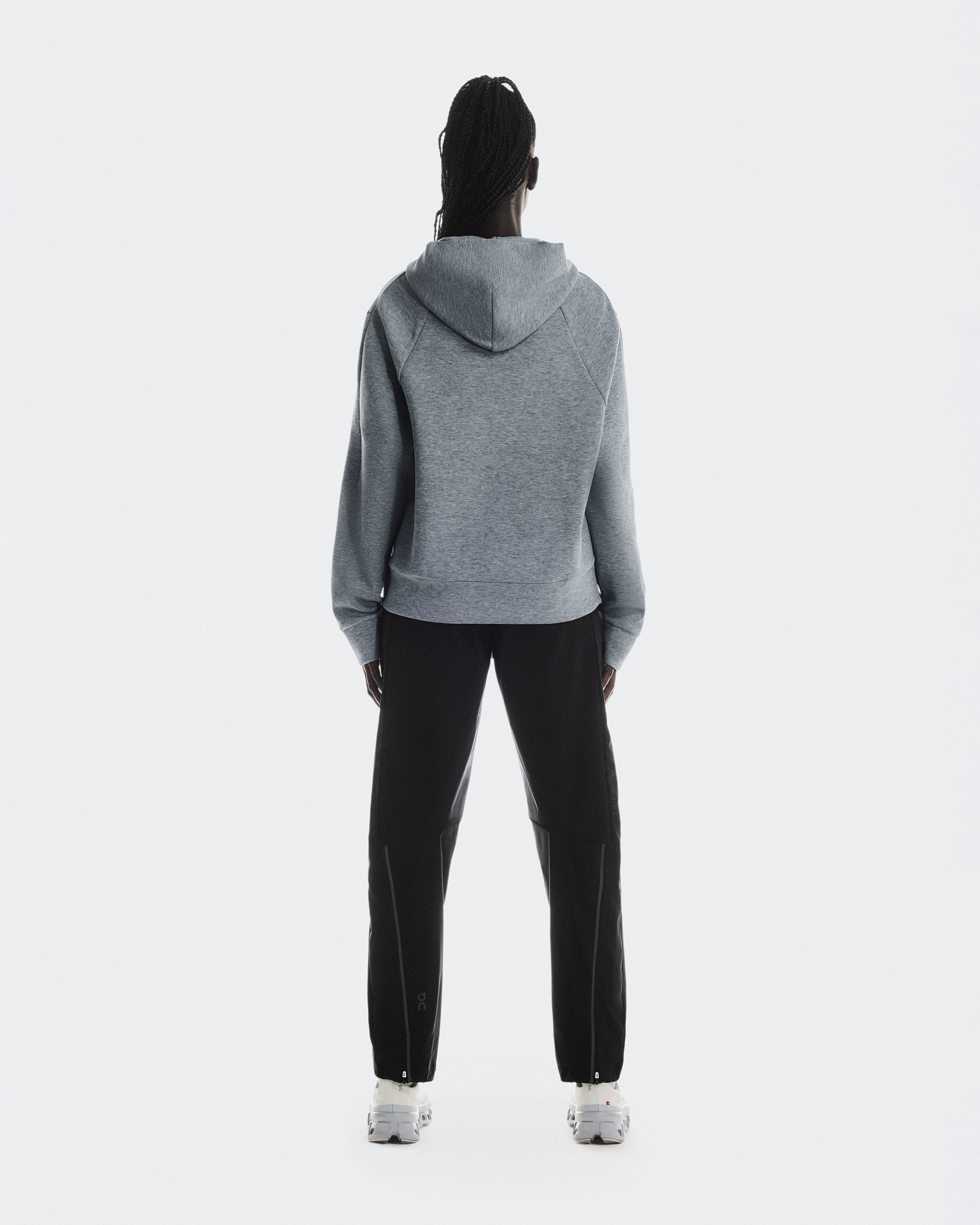 On Focus Tech Hoodie Basalt Women Hoodies and sweatshirts