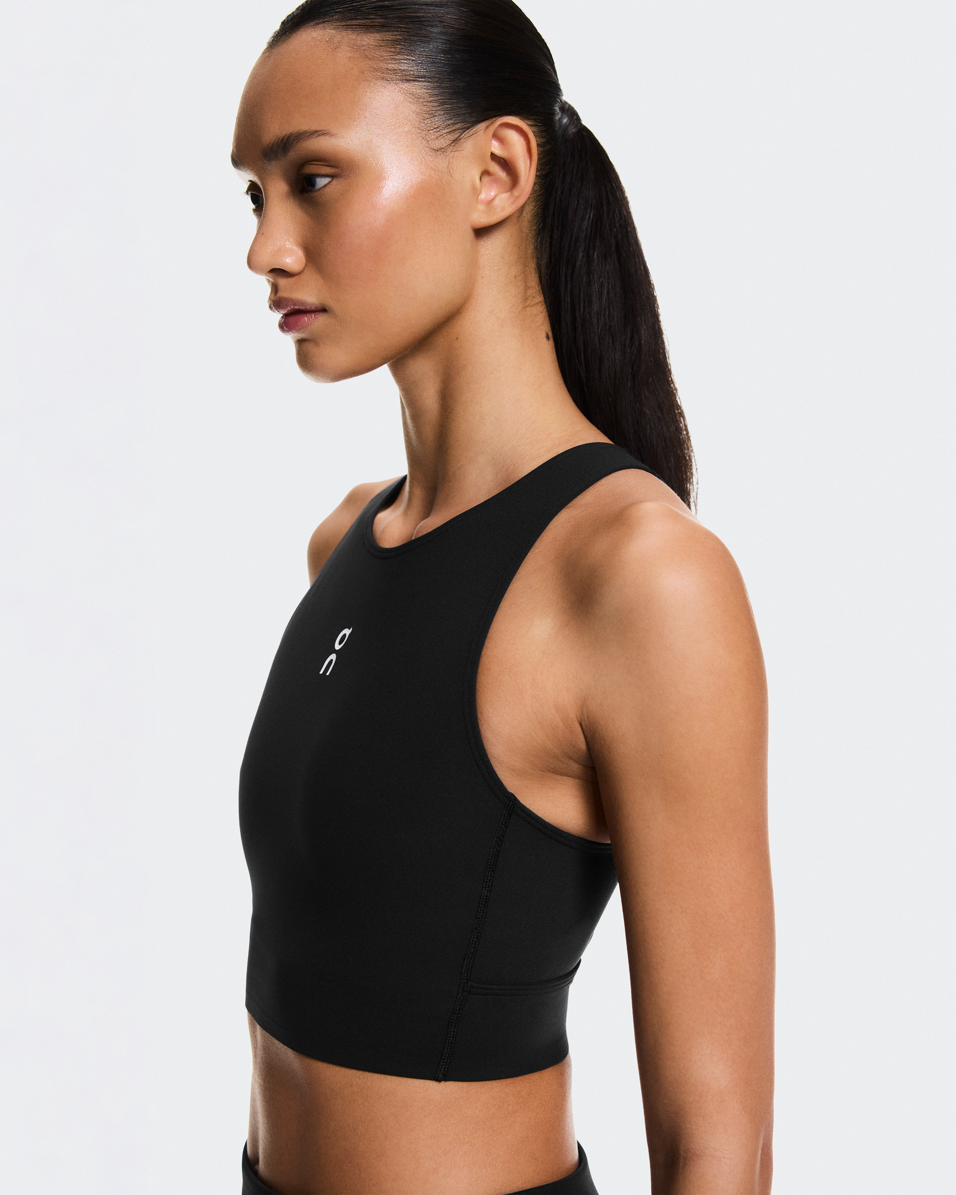 Court Crop Topنحيف / أسود / L