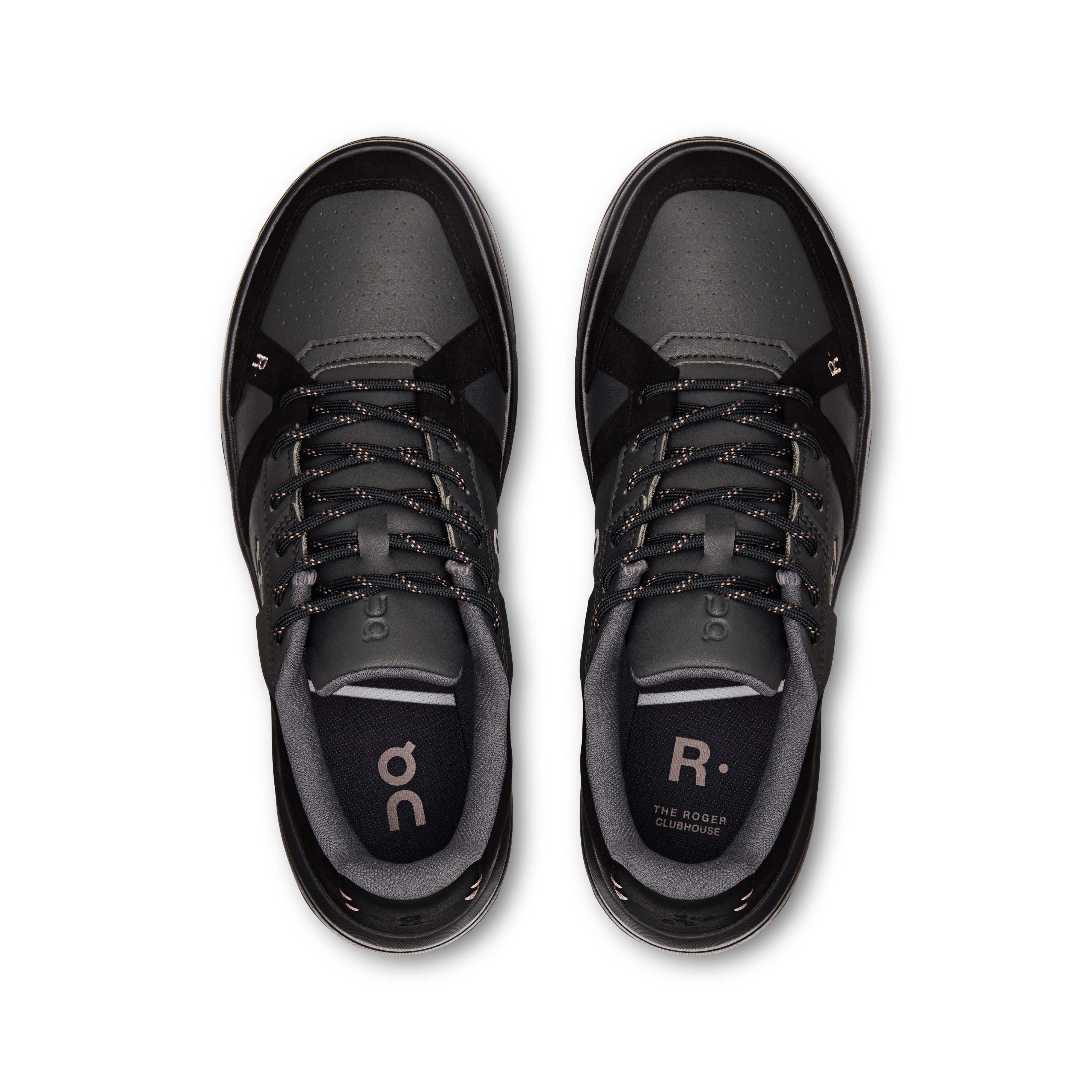 On THE ROGER Clubhouse Black & Ash Damen Aktiver Lebensstil Schuhe