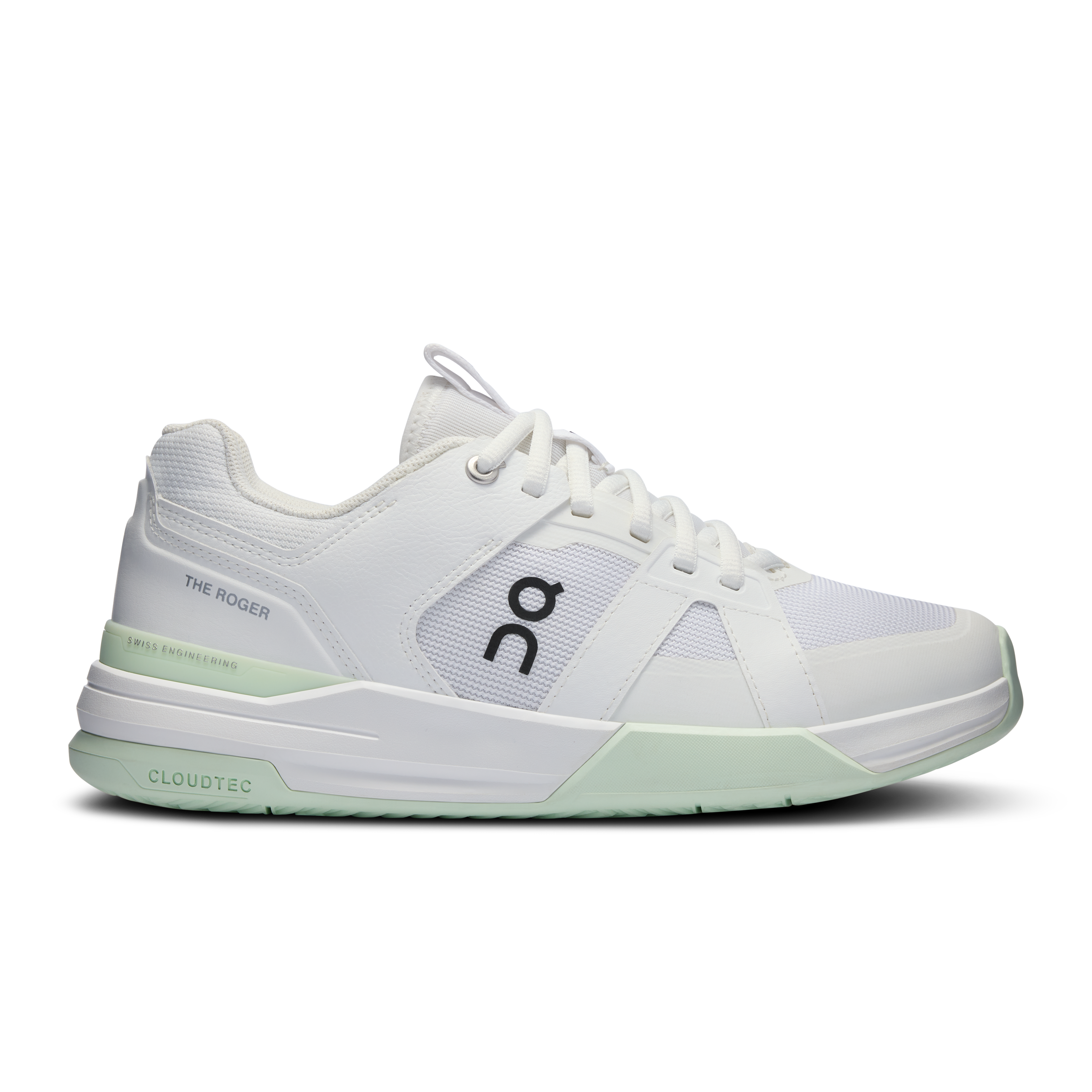 THE ROGER Clubhouse Pro Tennis Shoe in White/Lima