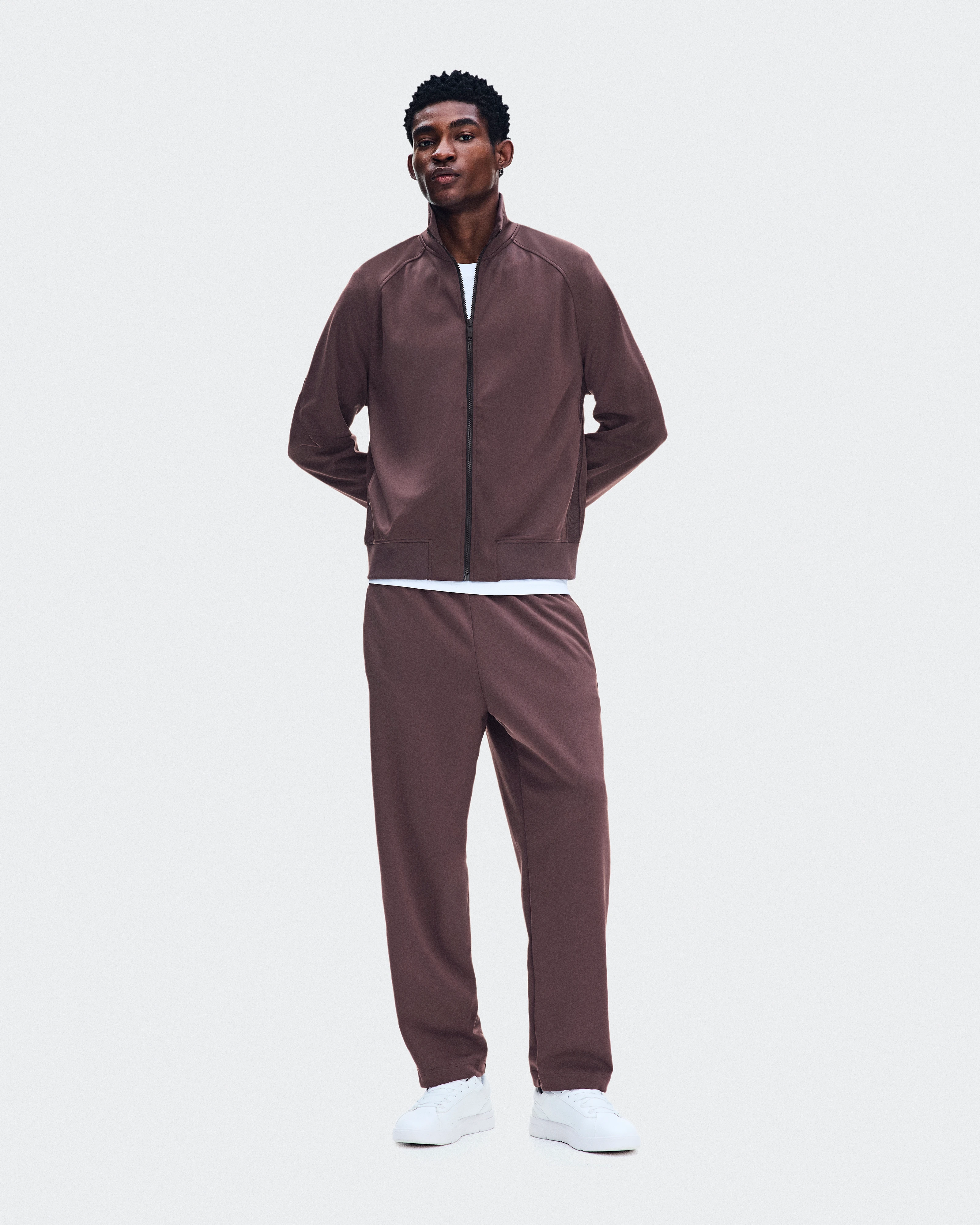 On Courtside Full-Zip Mulberry Men Jackets