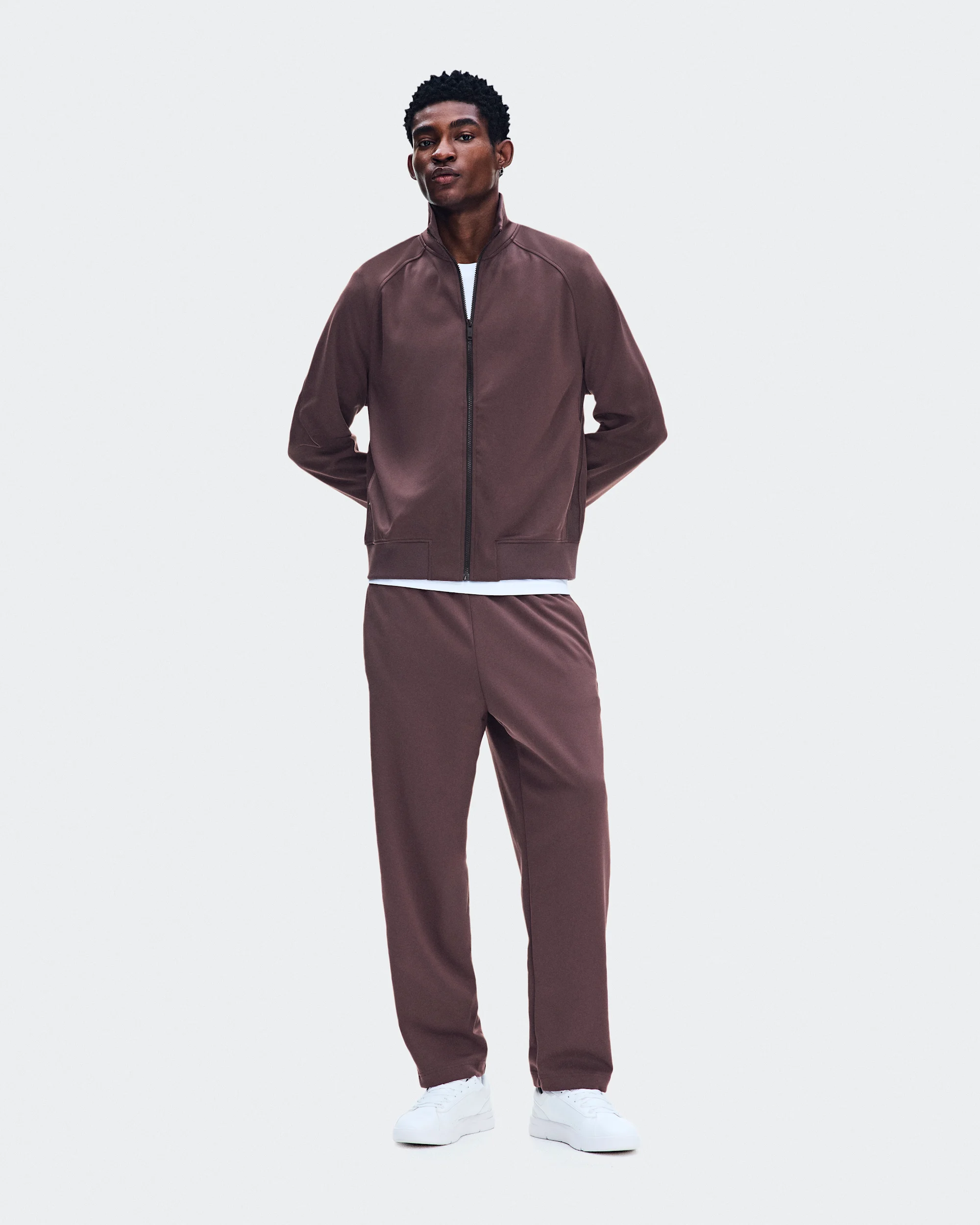 Men's Courtside Full-Zip Mulberry