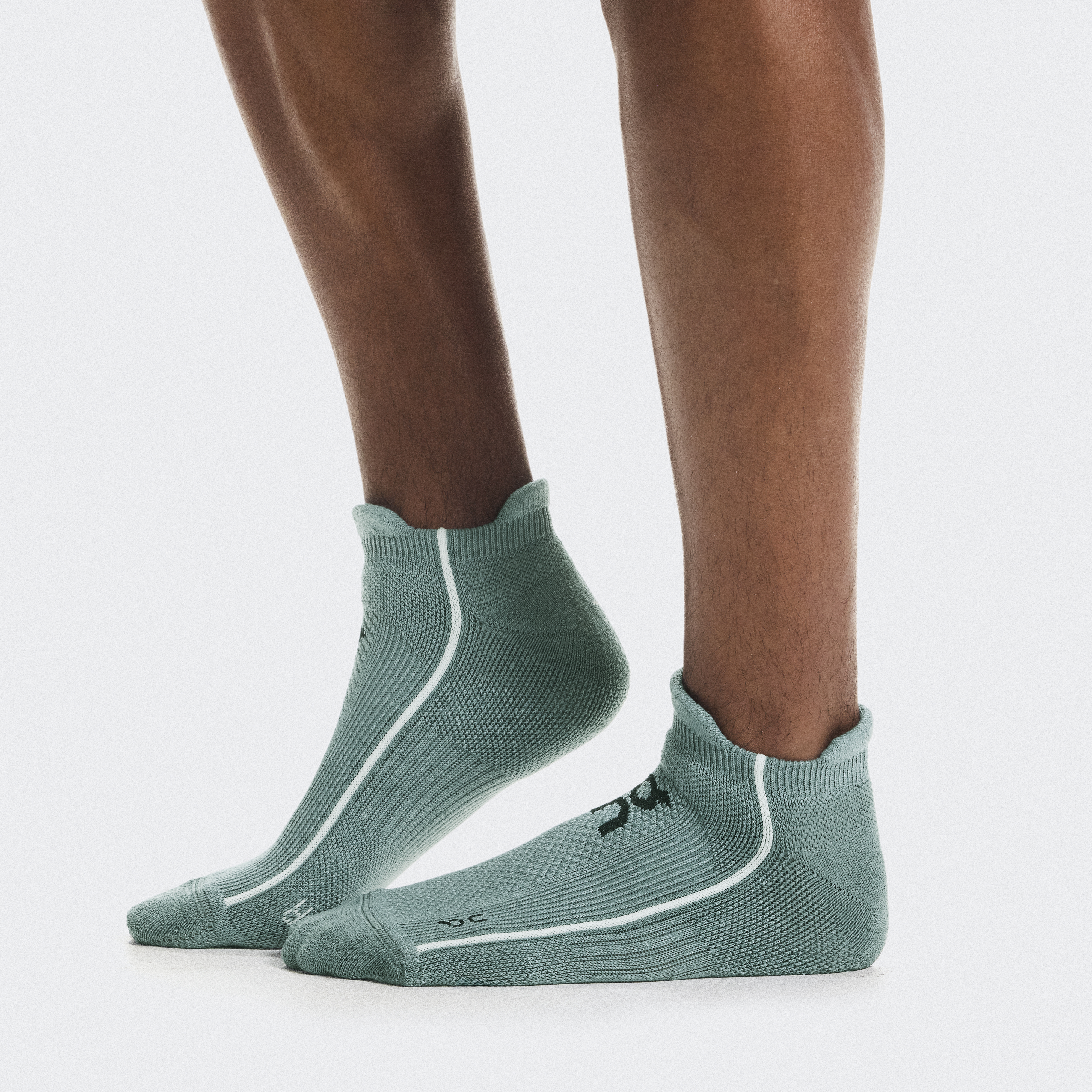 Court Sock Low in Tide/Ivory