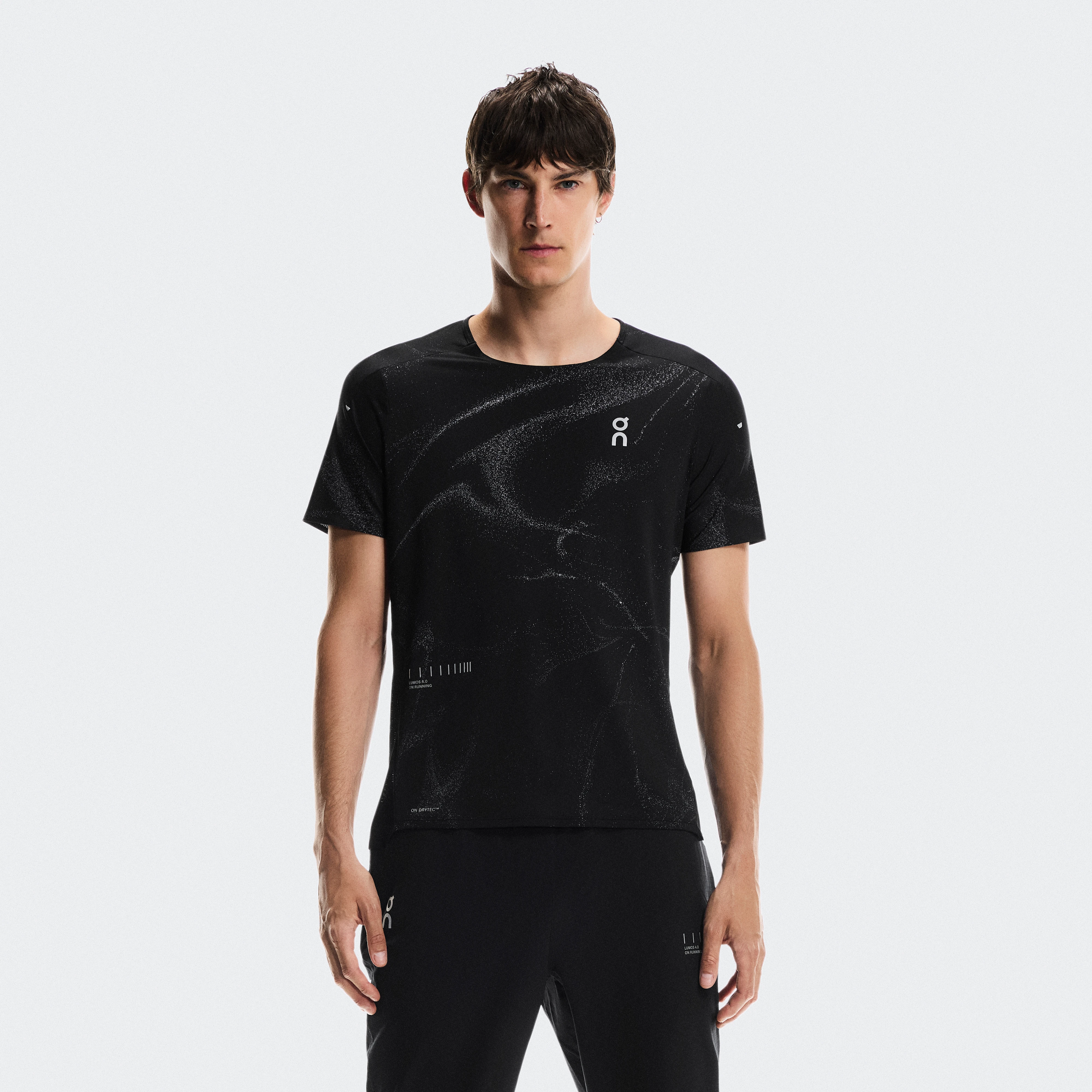 On Performance-T Lumos Black Men Men – Road running Tops and t-shirts