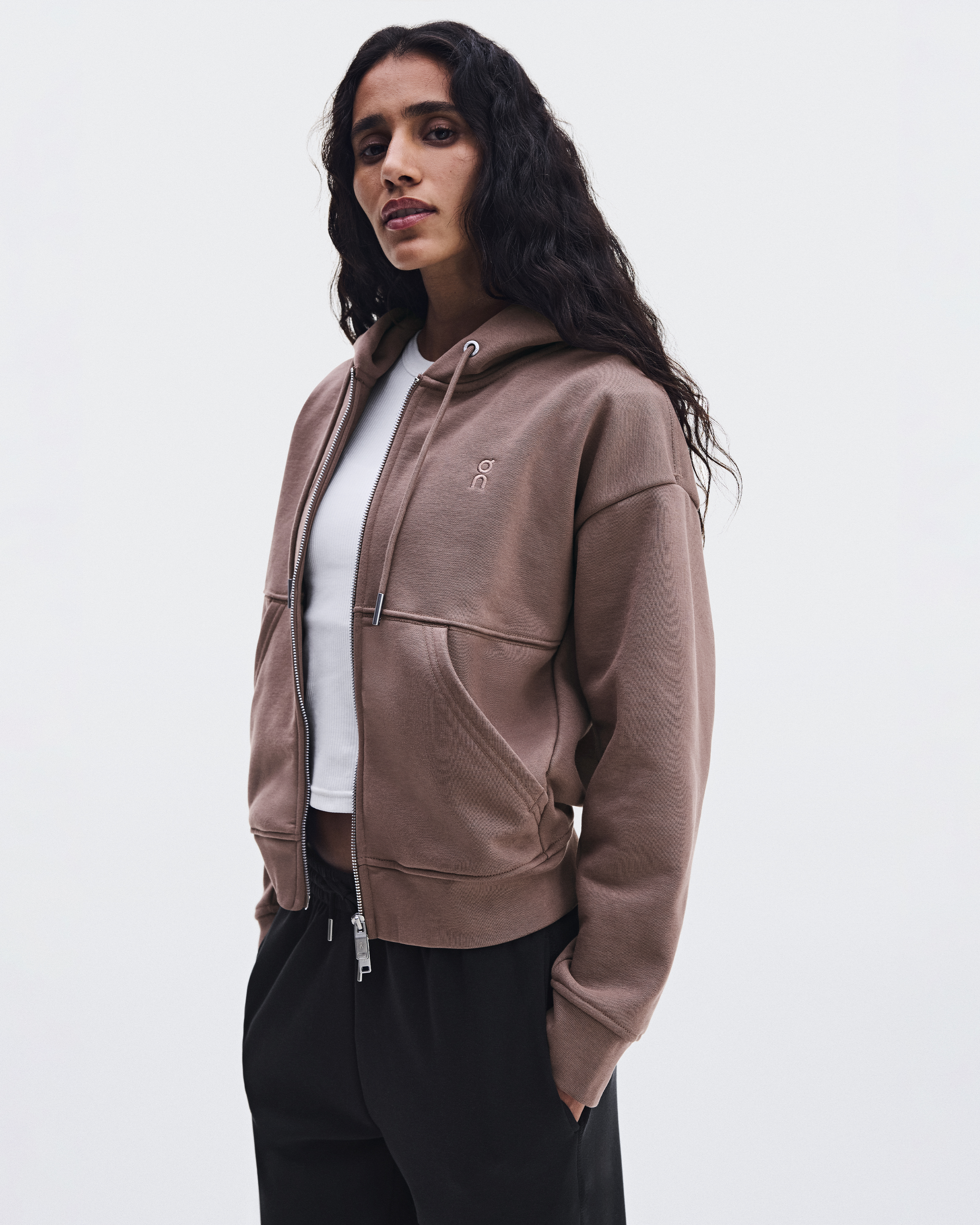 Women's Club Collective Full Zip Pixel | Brown | On Japan