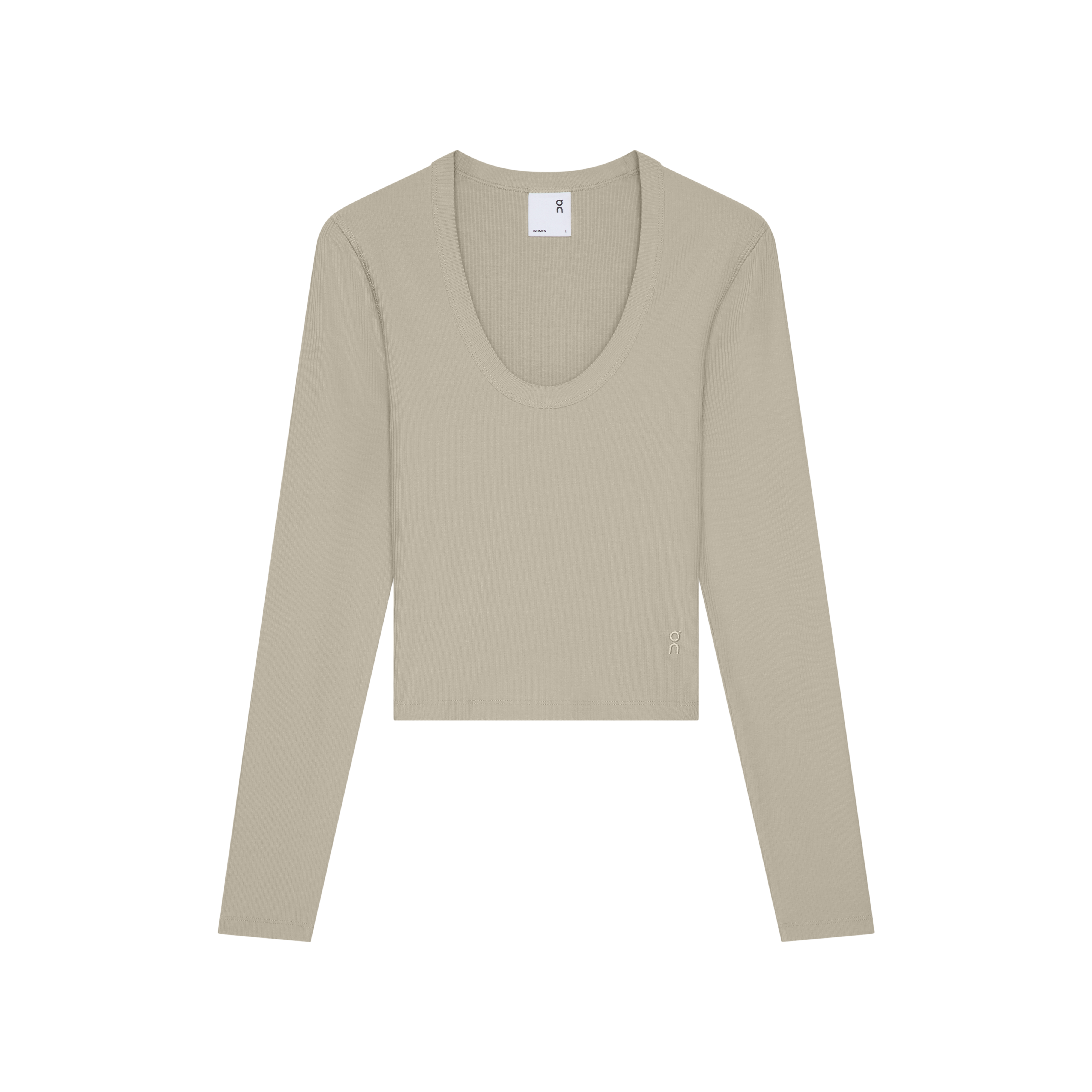 All-Day Ribbed Long-T Long-Sleeve Shirt in Brume