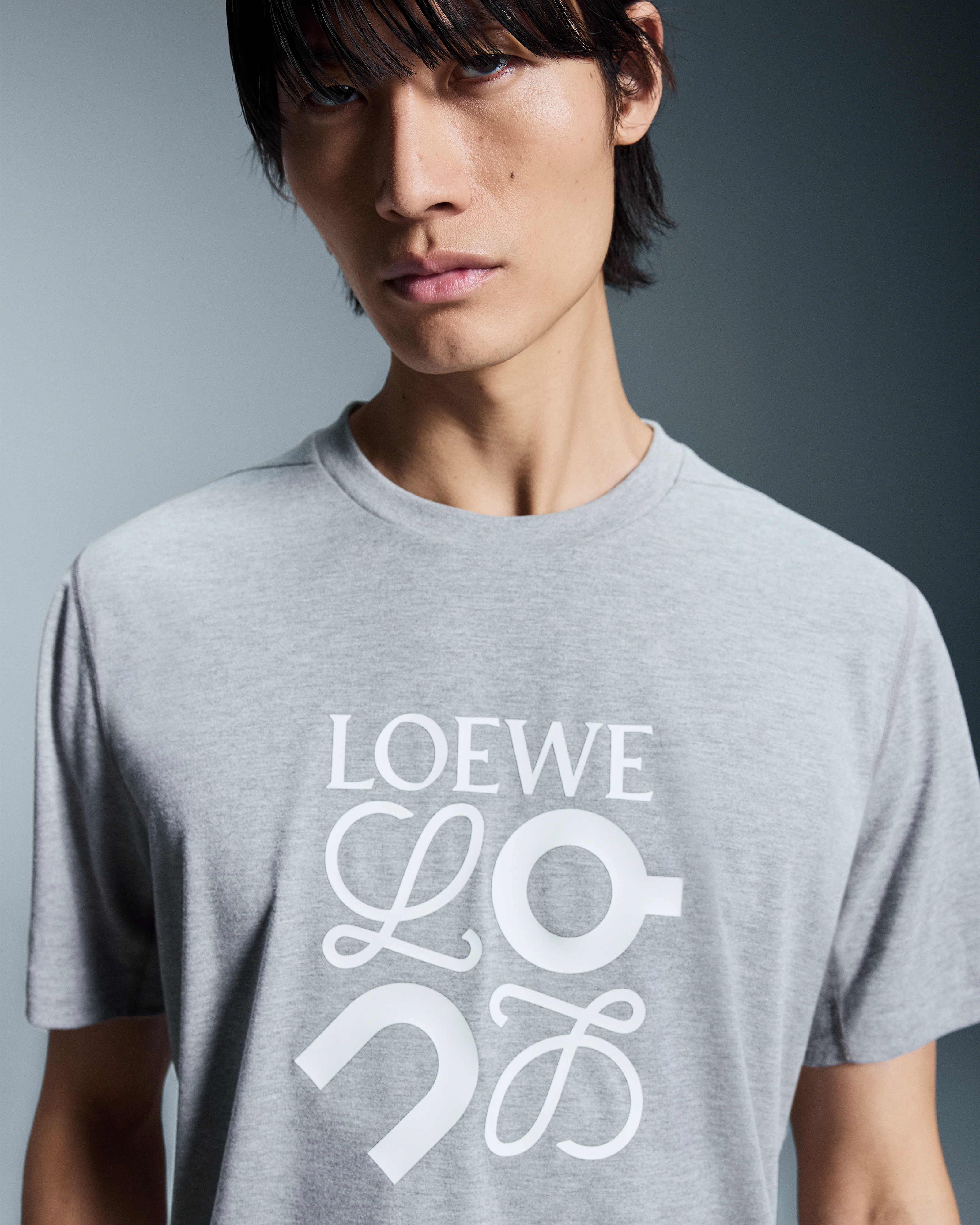 On Active T-Shirt LOEWE Grey Melange Homme Hauts et t-shirts