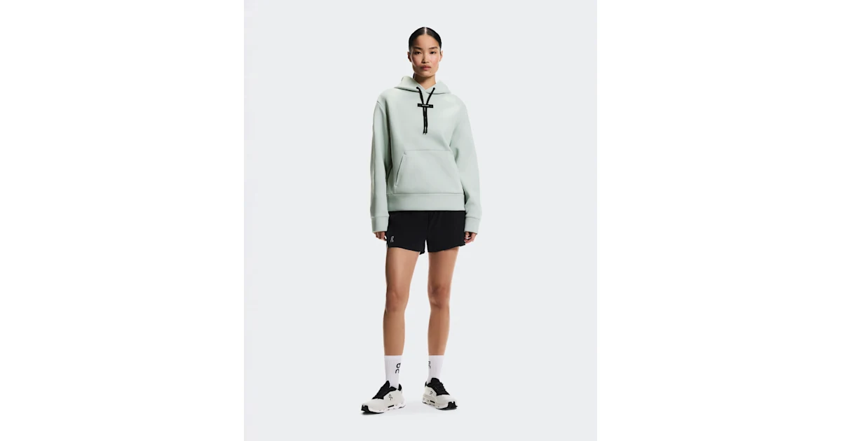 Sudadera con capucha Focus Tech para mujer verde mineral · On