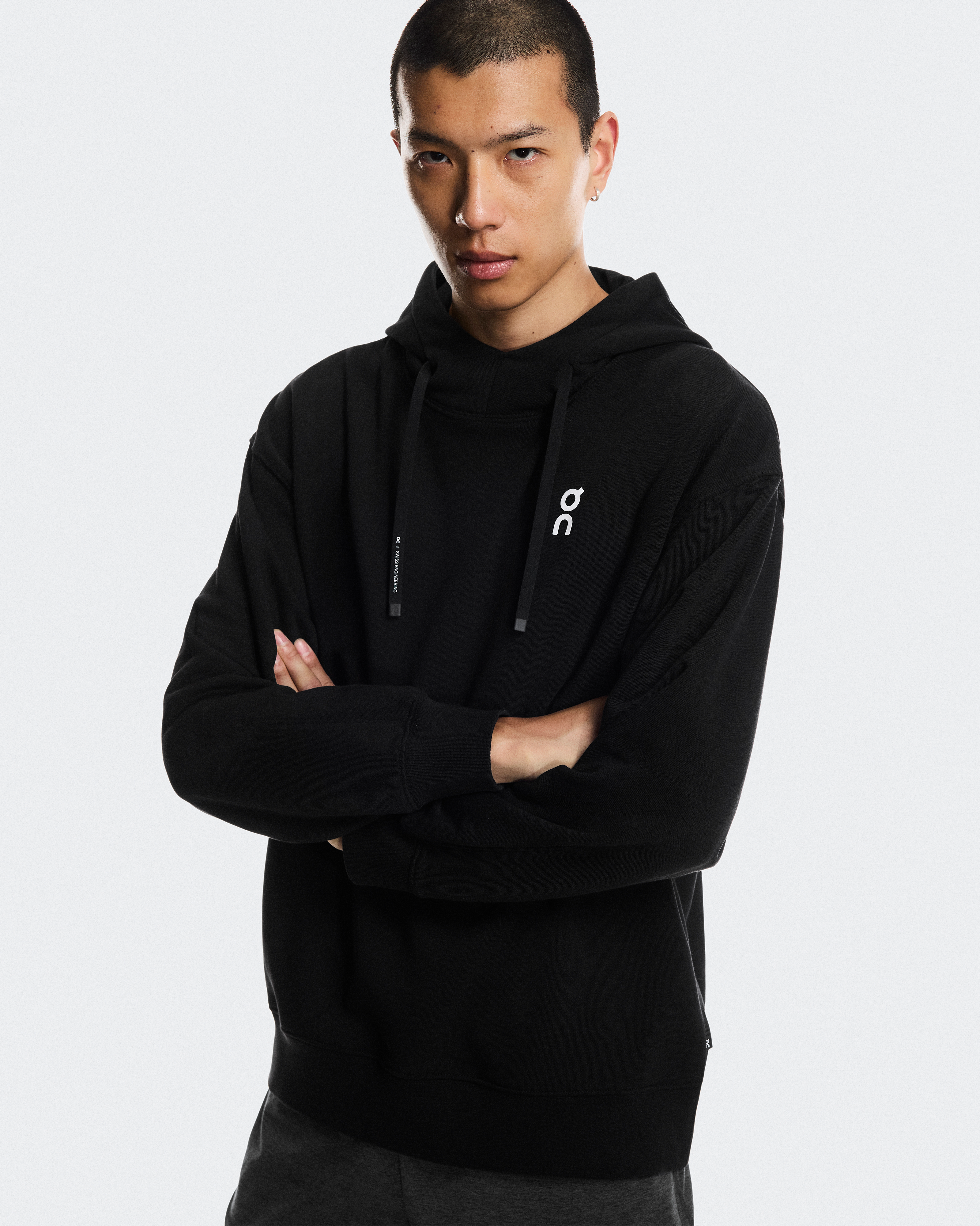 Club Hoodie SmashMen / Black | Orchid / L