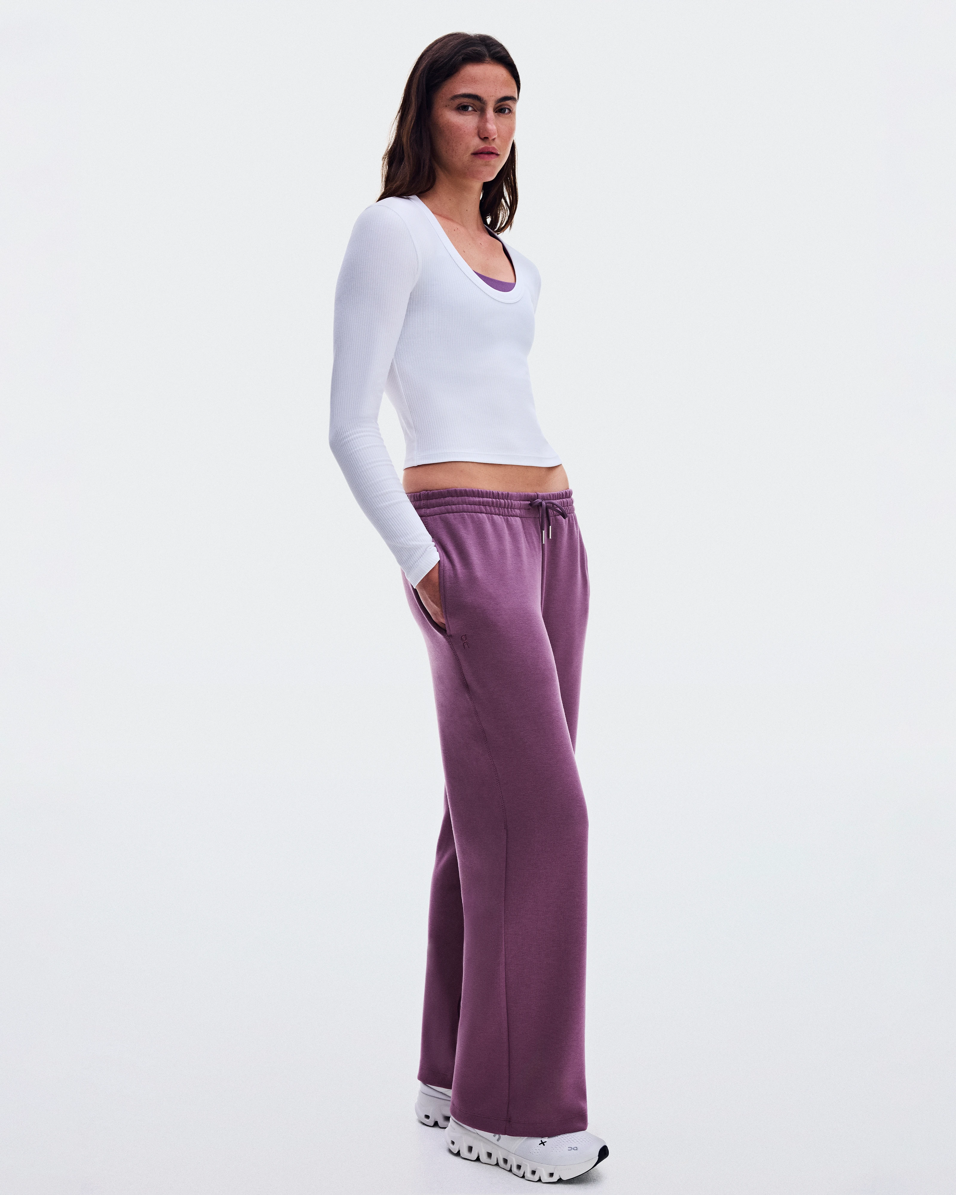 On Studio Pants Wide Cassis Women Pants