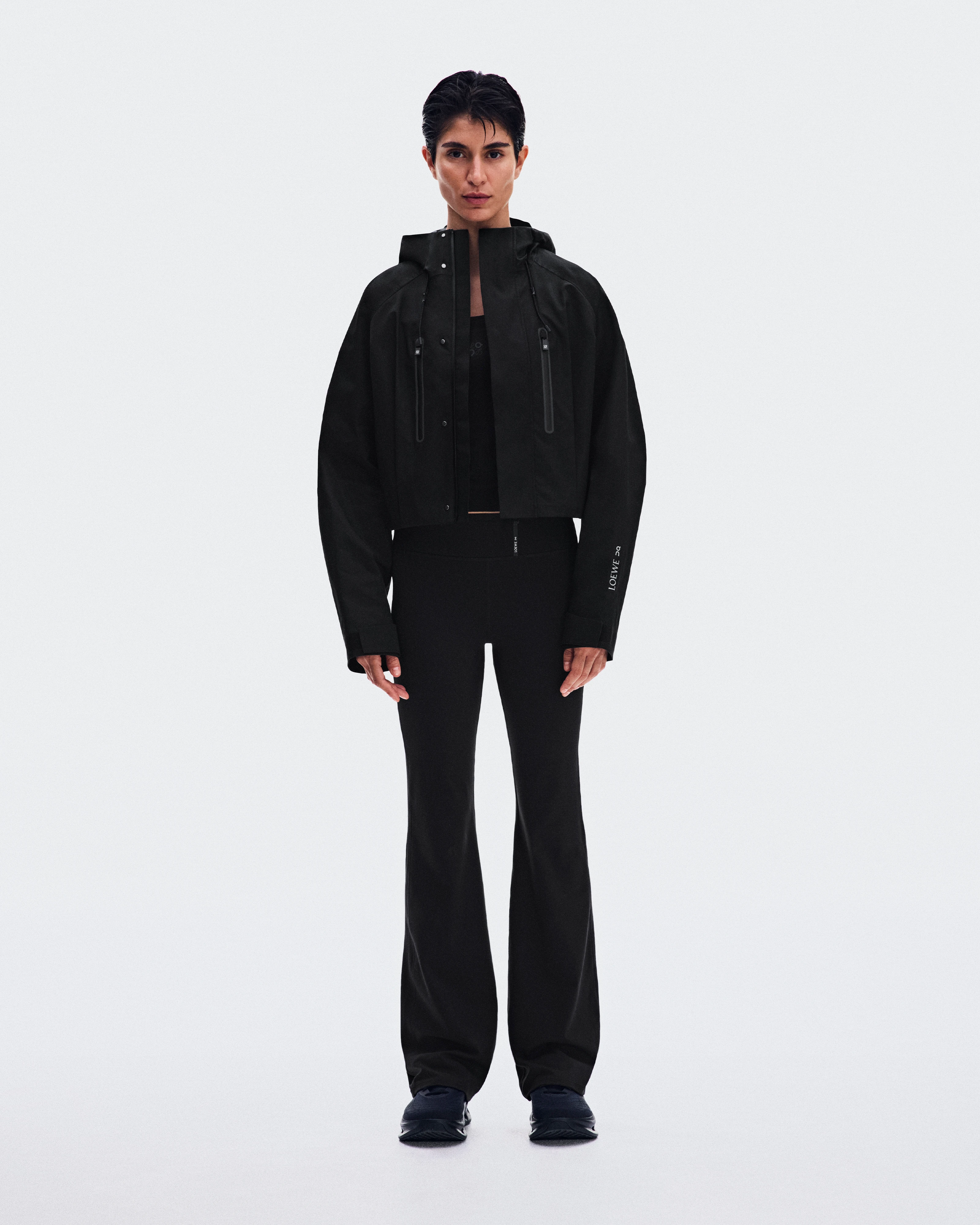 On Cropped Parka LOEWE Black Women Jackets