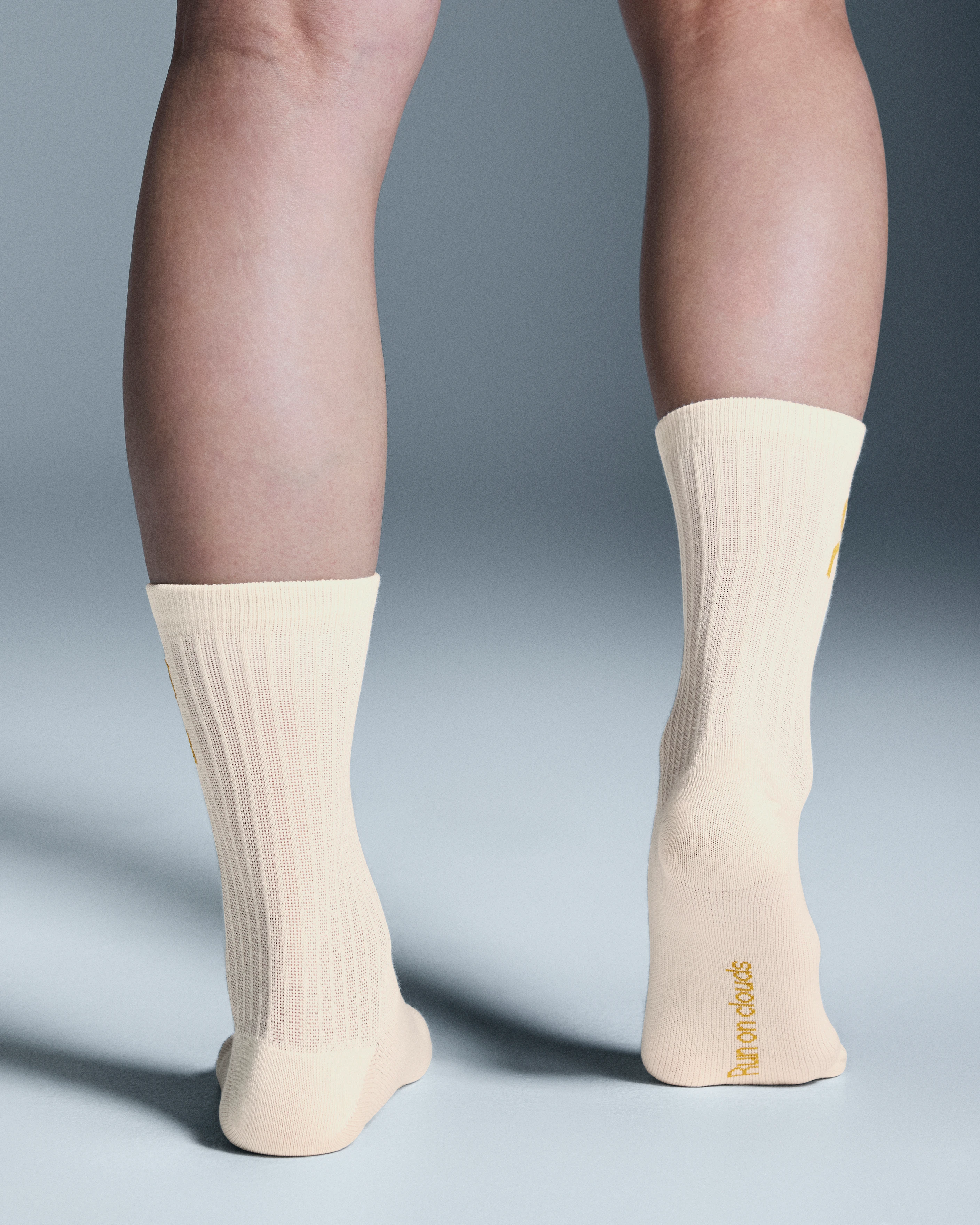 On Logo Sock 3-Pack Cream & Ivory Unisex Socks