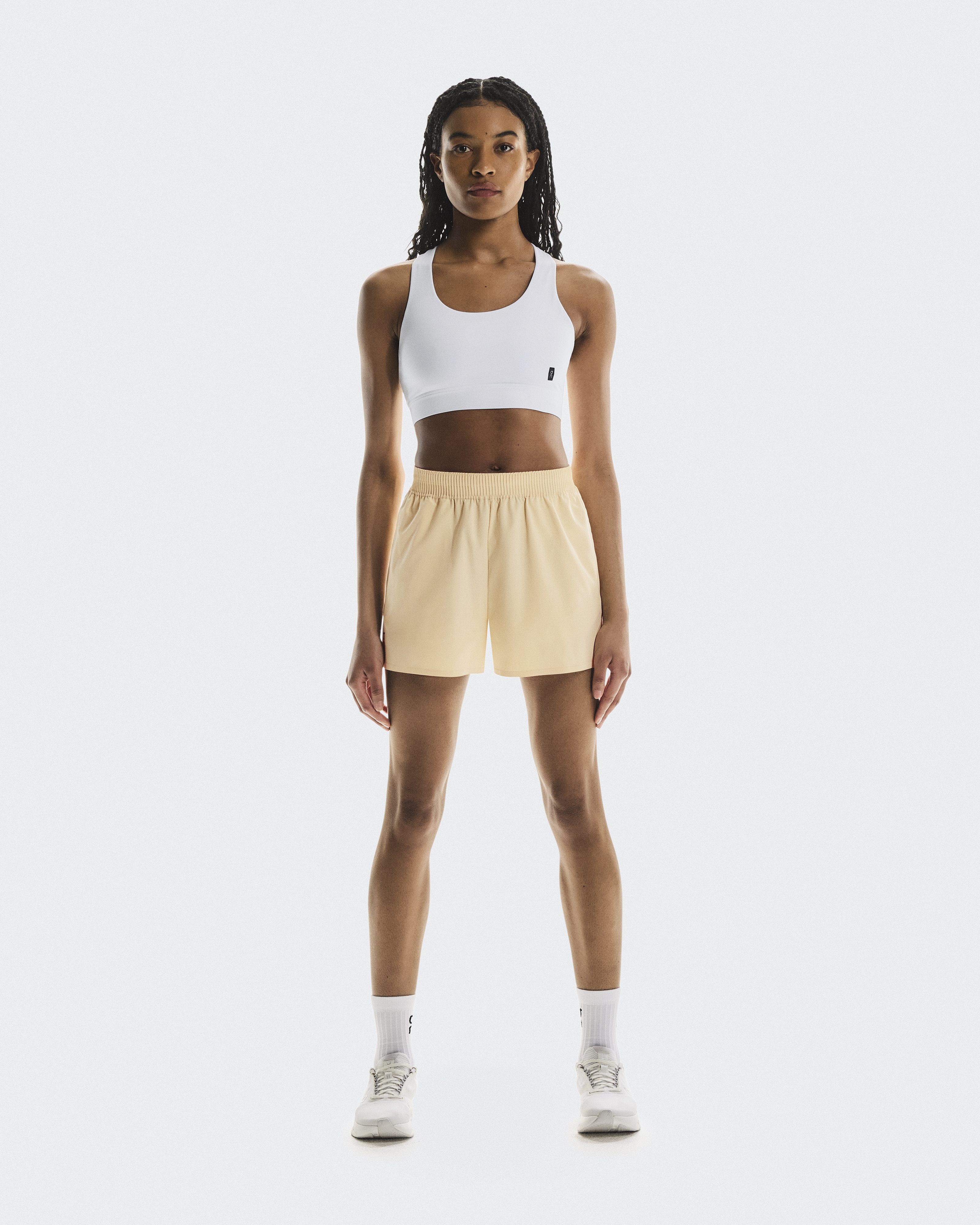 On Focus Shorts pour Femme en Nectar, Taille: XL, Polyester