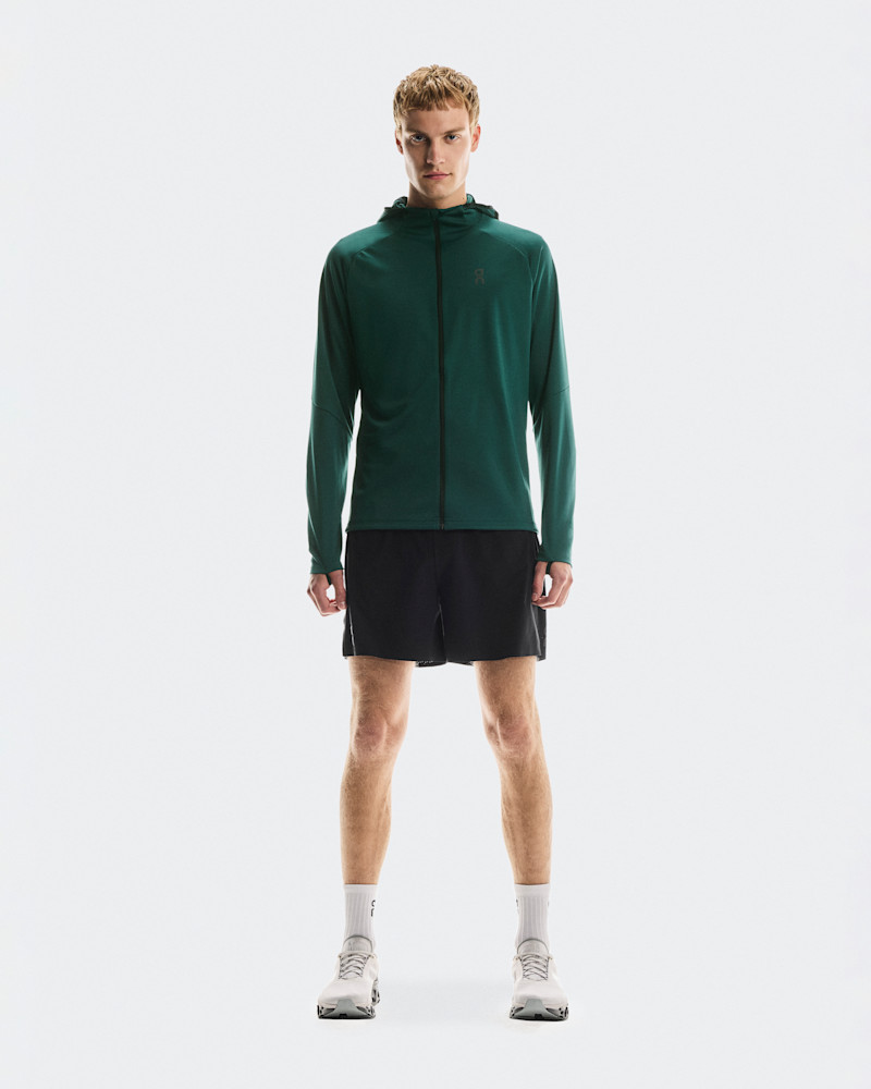On Men's Climate Zip Hoodie in Spirulina, Size: XL, Polyester/Polyamide