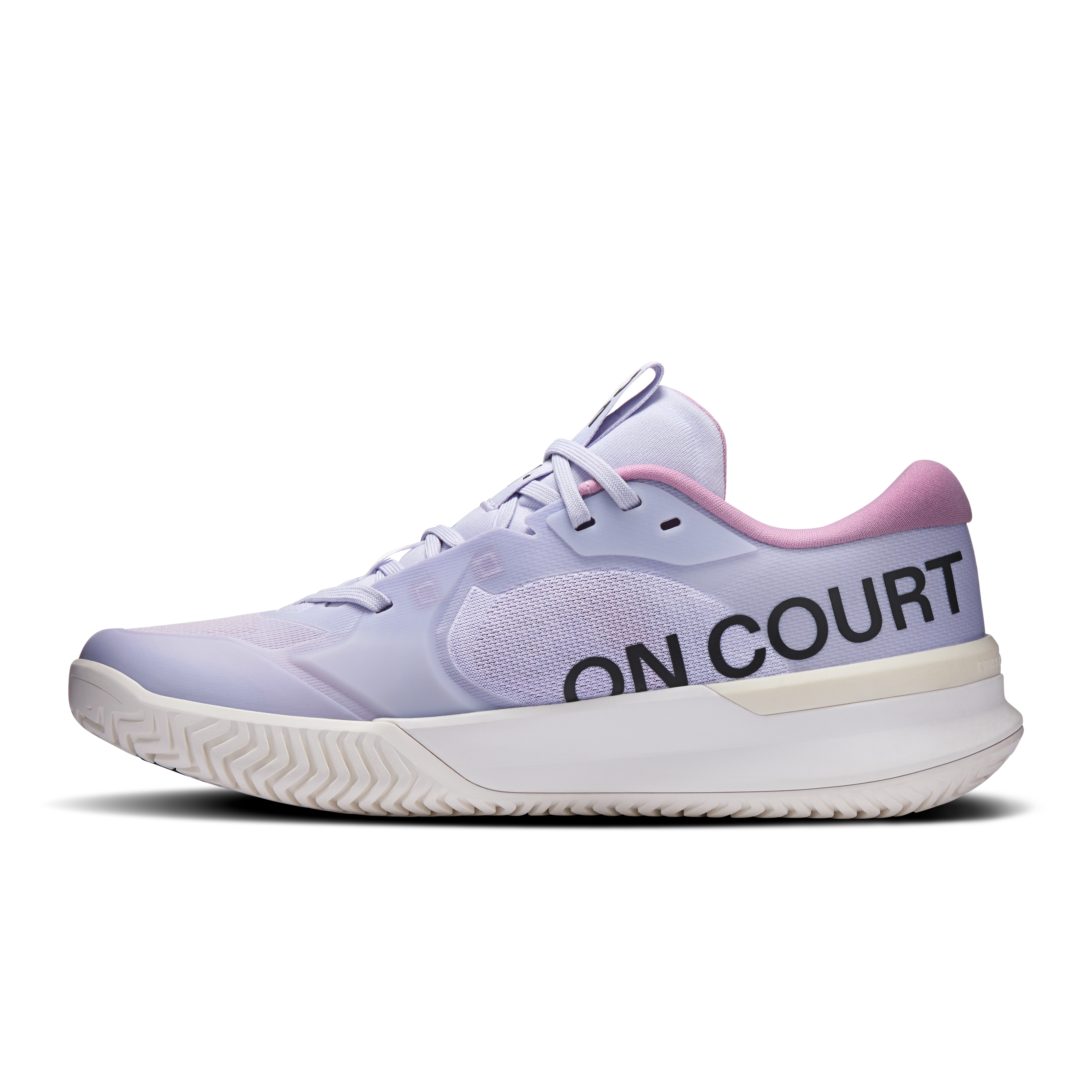 On THE ROGER Pro 3 Clay Thistle & Pink Men Tennis Shoes