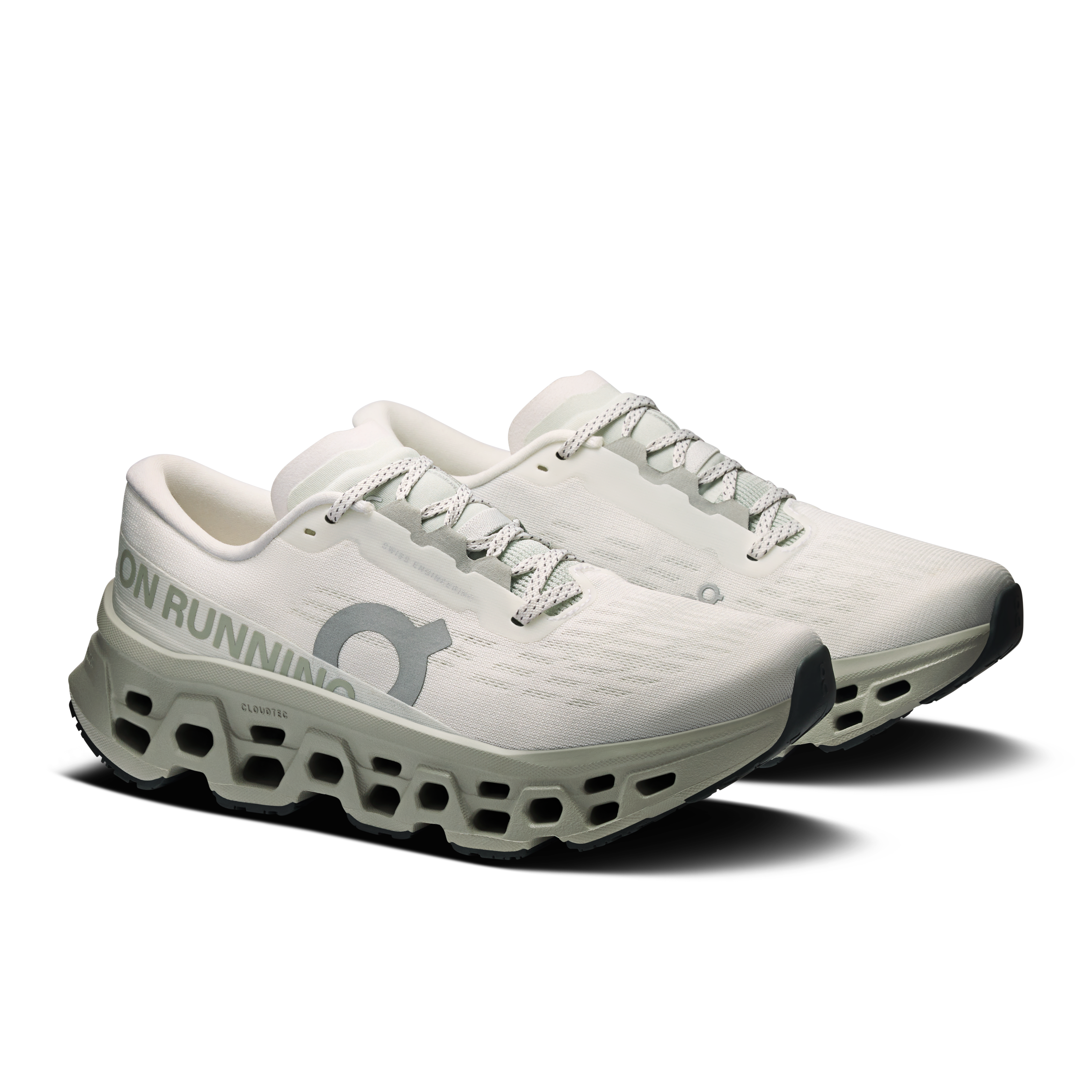On Cloudmonster 3 Ivory & Tin Women Road running Shoes